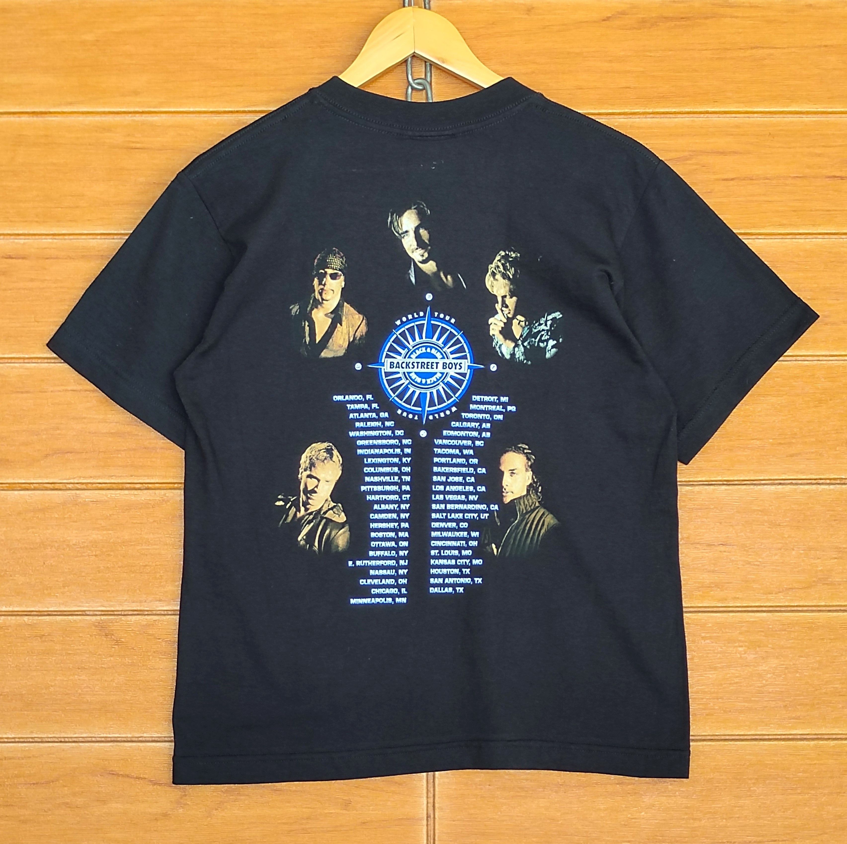Band Tees Vintage Backstreet Boys Black & Blur World Tour T-Shirt Size US S / EU 44-46 / 1 - 10 Thumbnail