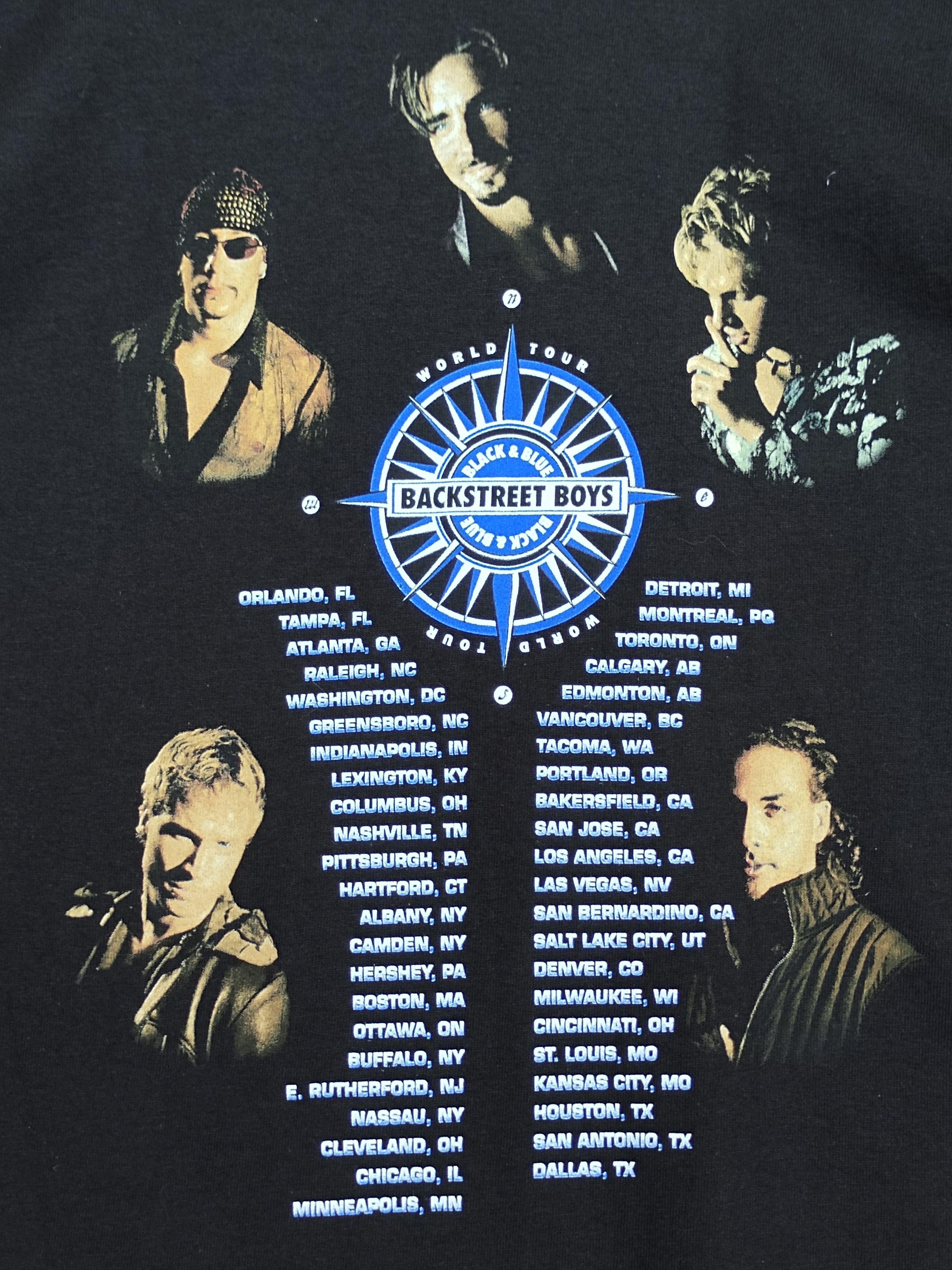 Band Tees Vintage Backstreet Boys Black & Blur World Tour T-Shirt Size US S / EU 44-46 / 1 - 11 Thumbnail
