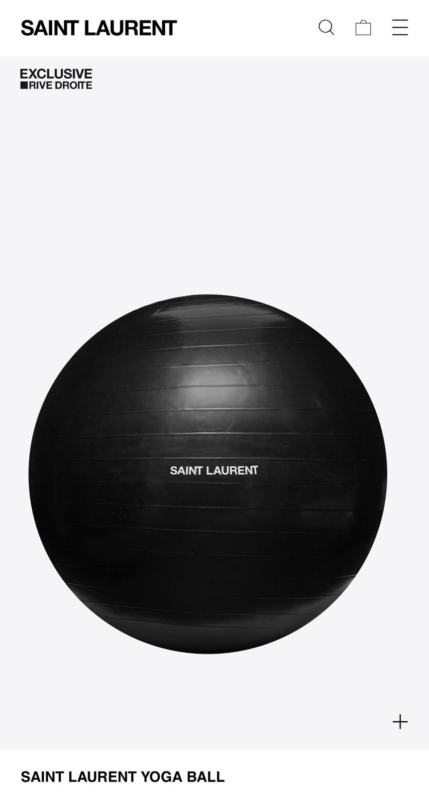 Saint Laurent Paris Saint Laurent yoga ball Size ONE SIZE - 4 Preview