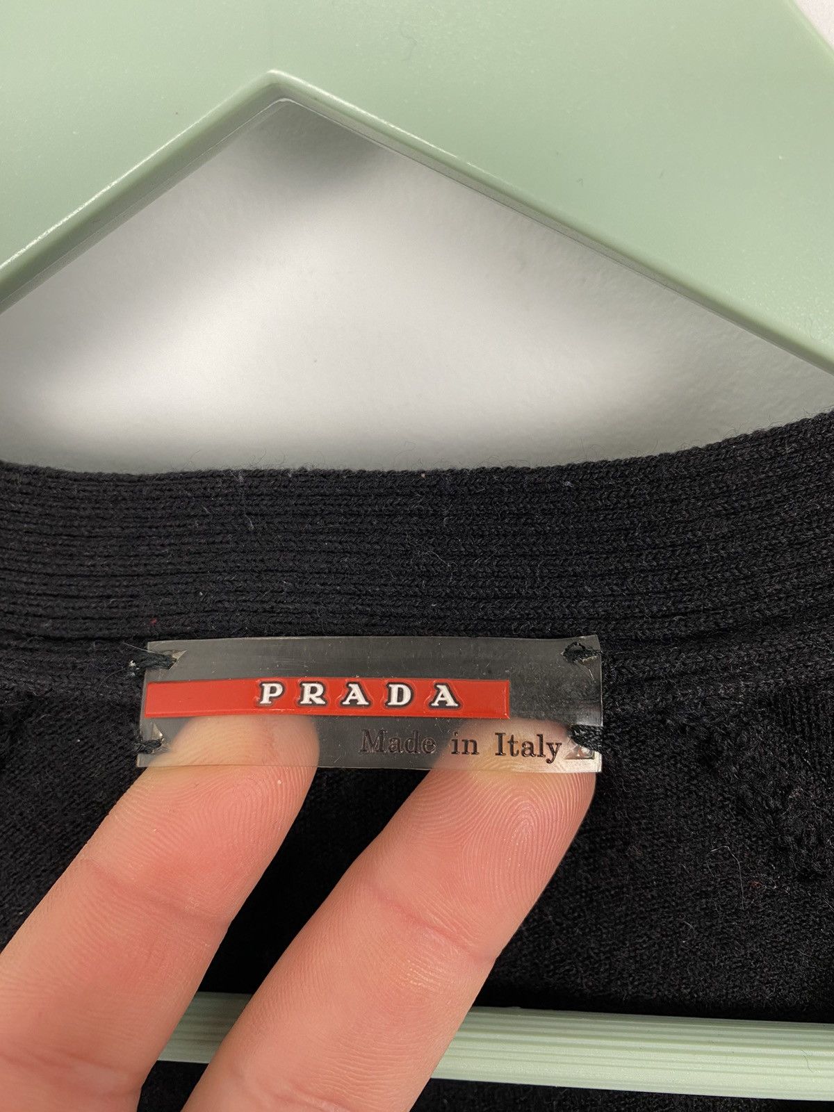 Prada Vintage Prada Women’s Sweater Wool Leather Margiela Lang Size M / US 6-8 / IT 42-44 - 7 Thumbnail
