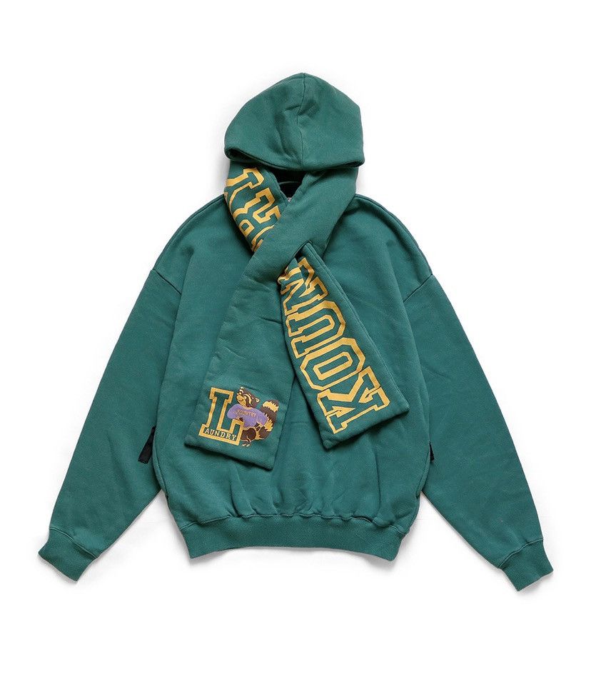 image of Kapital Kesa Hoodie Size F in Green, Men's