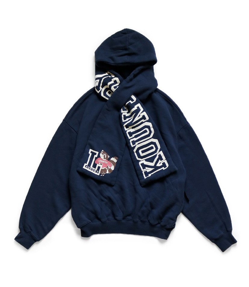 image of Kapital Kesa Hoodie Size F in Navy, Men's