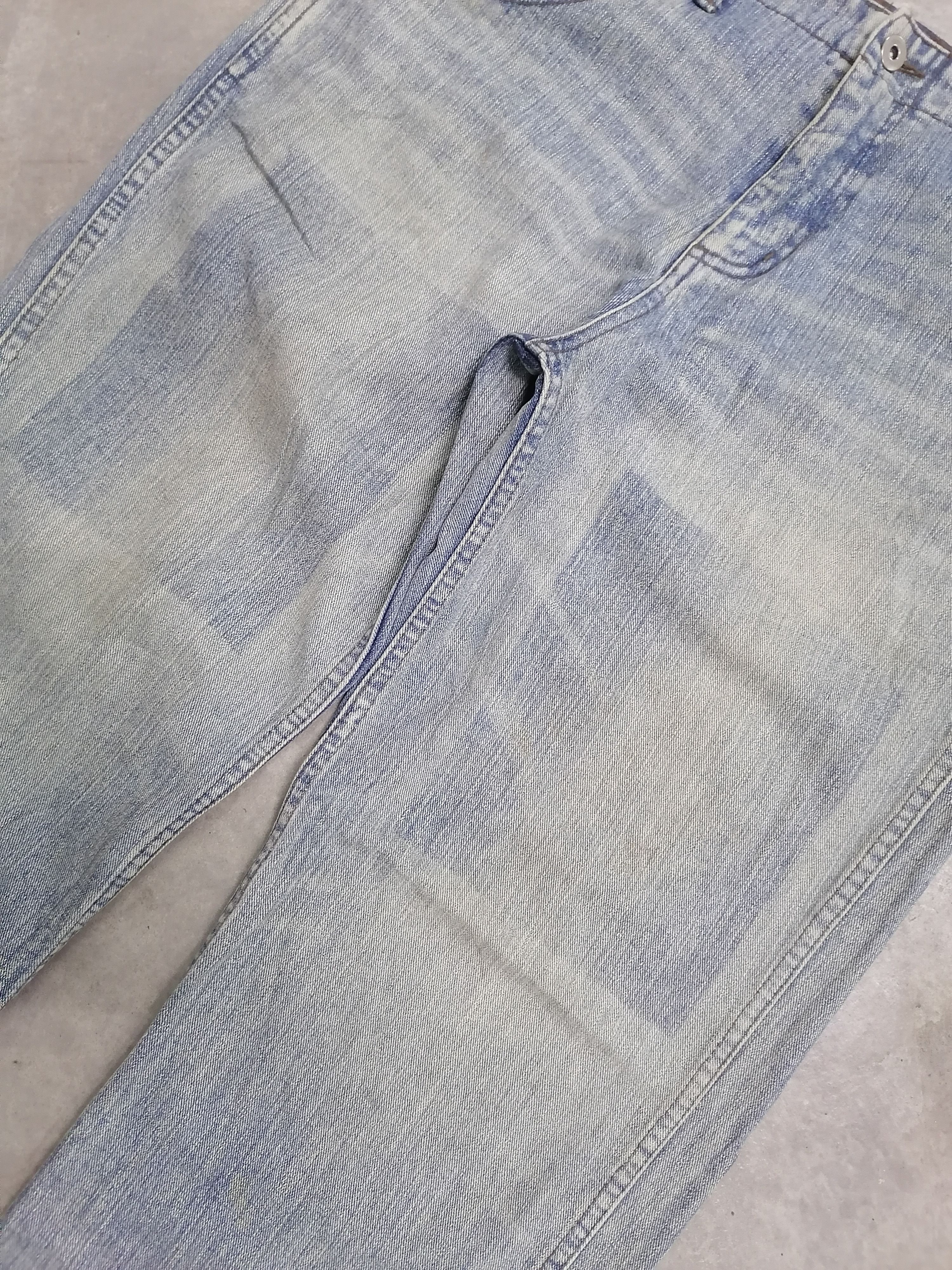 Japanese Brand Bondage🔥TTU Faded Blue Ankle Zipper Distressed Denim Pants⚡ Size US 33 - 4 Thumbnail