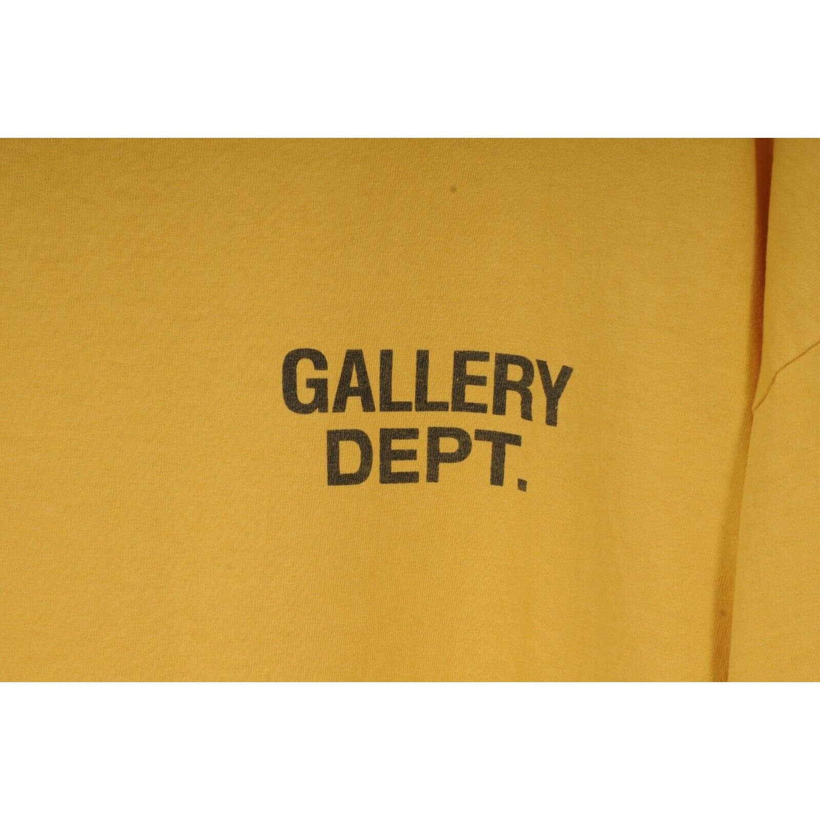 Gallery Dept. Yellow Black Logo Souvenir T Shirt - 01583 Size US L / EU 52-54 / 3 - 3 Thumbnail