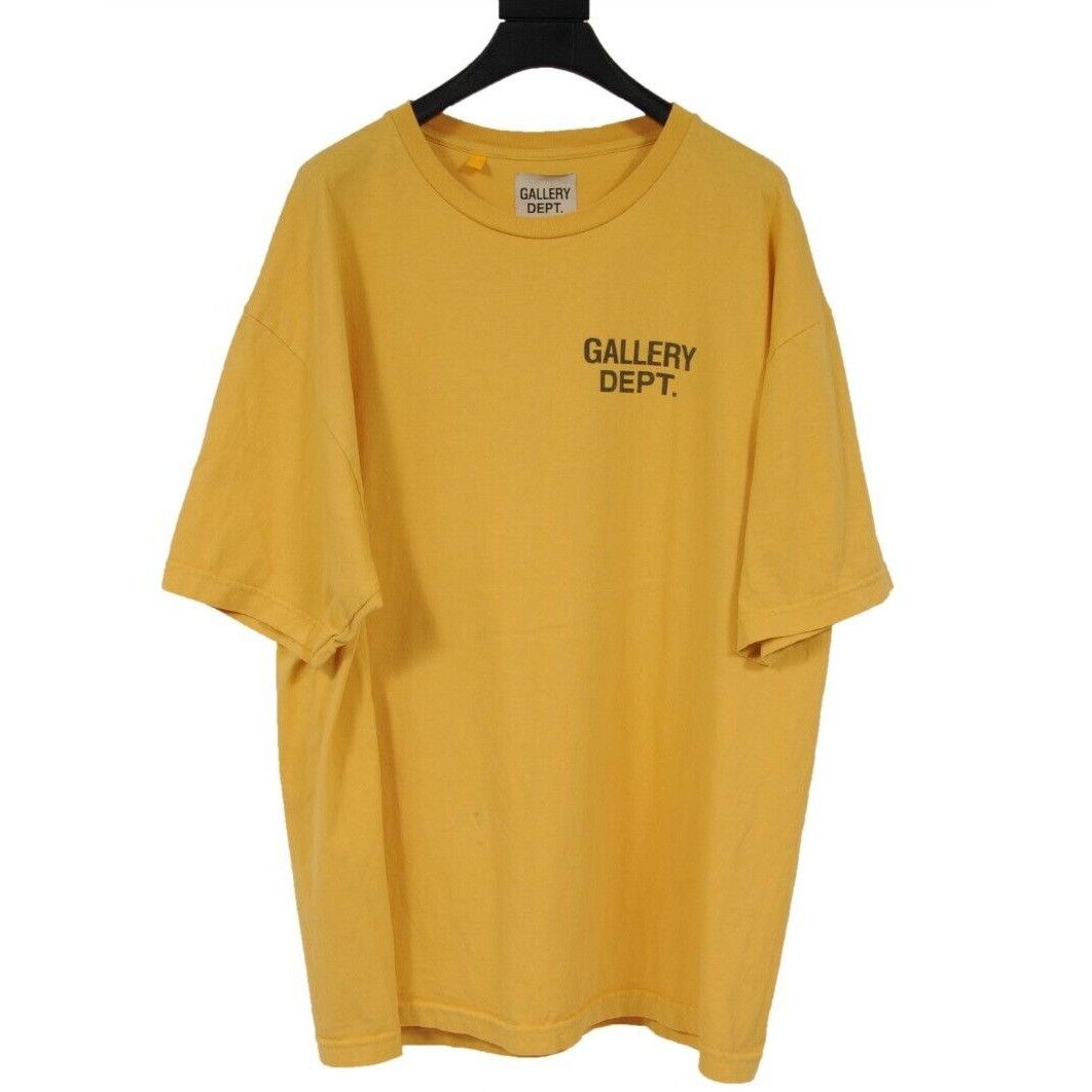Gallery Dept. Yellow Black Logo Souvenir T Shirt - 01583 Size US L / EU 52-54 / 3 - 2 Thumbnail