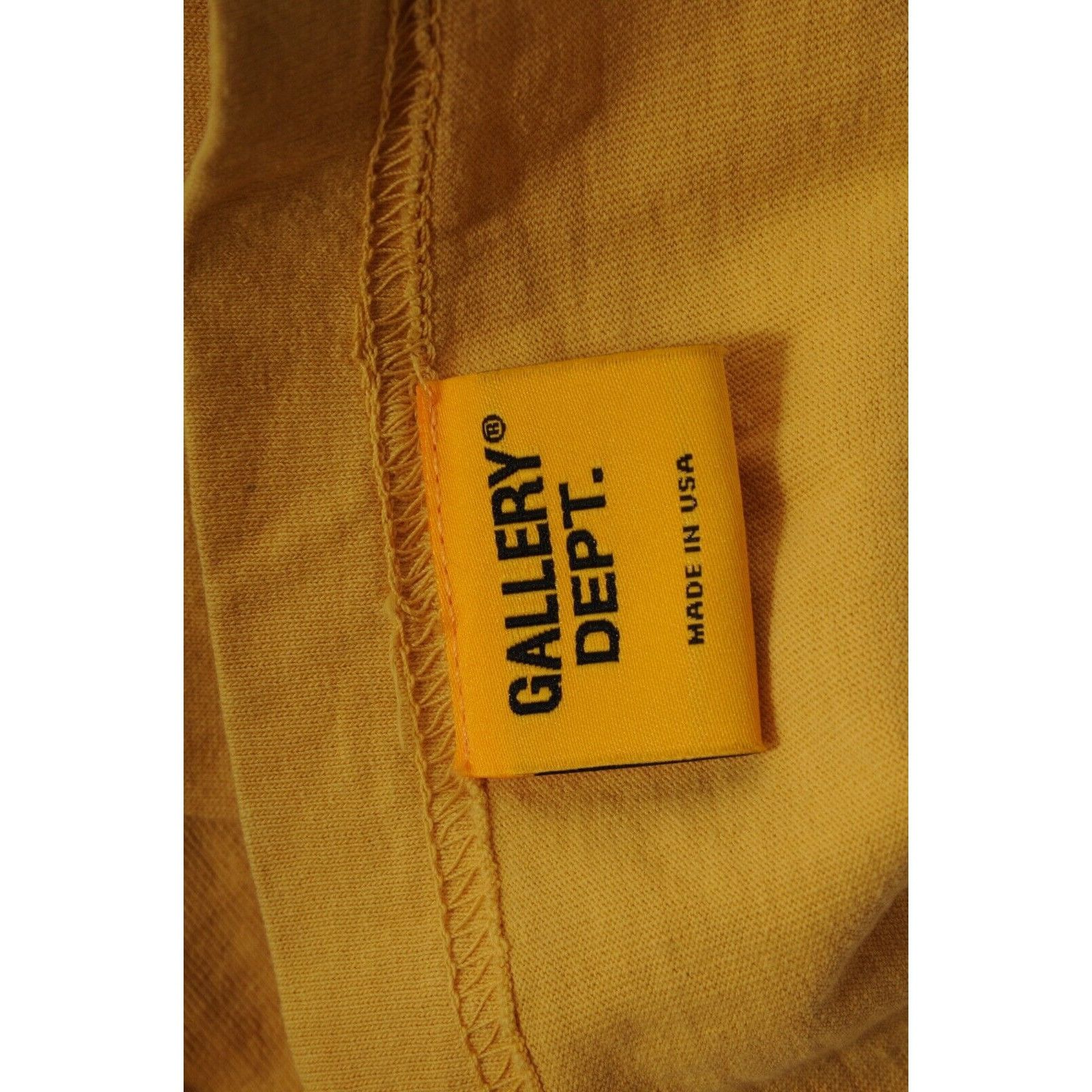 Gallery Dept. Yellow Black Logo Souvenir T Shirt - 01583 Size US L / EU 52-54 / 3 - 8 Thumbnail