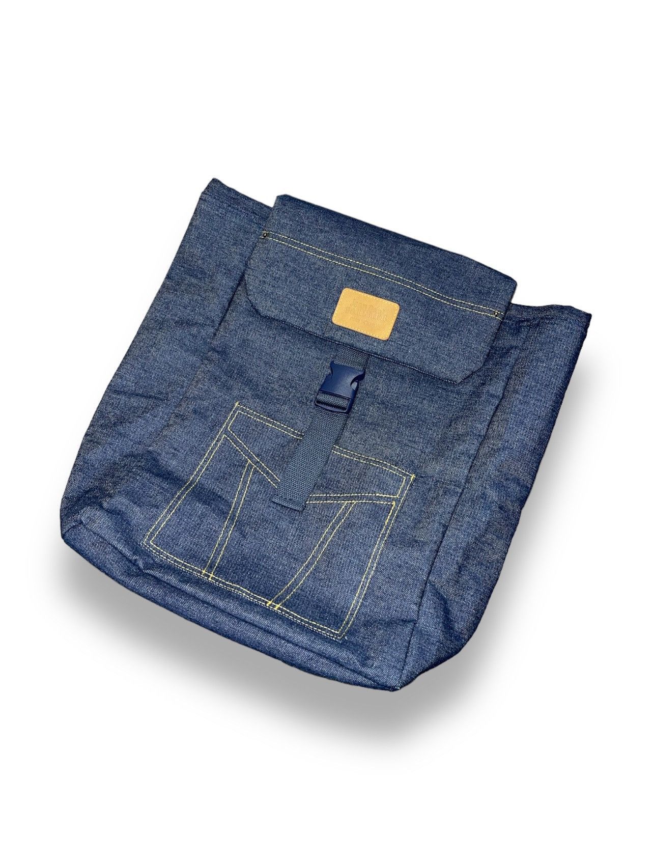 Jean Paul Gaultier Jean Paul Gaultier Pour Vous Navy Denim Backpack Size ONE SIZE - 4 Thumbnail