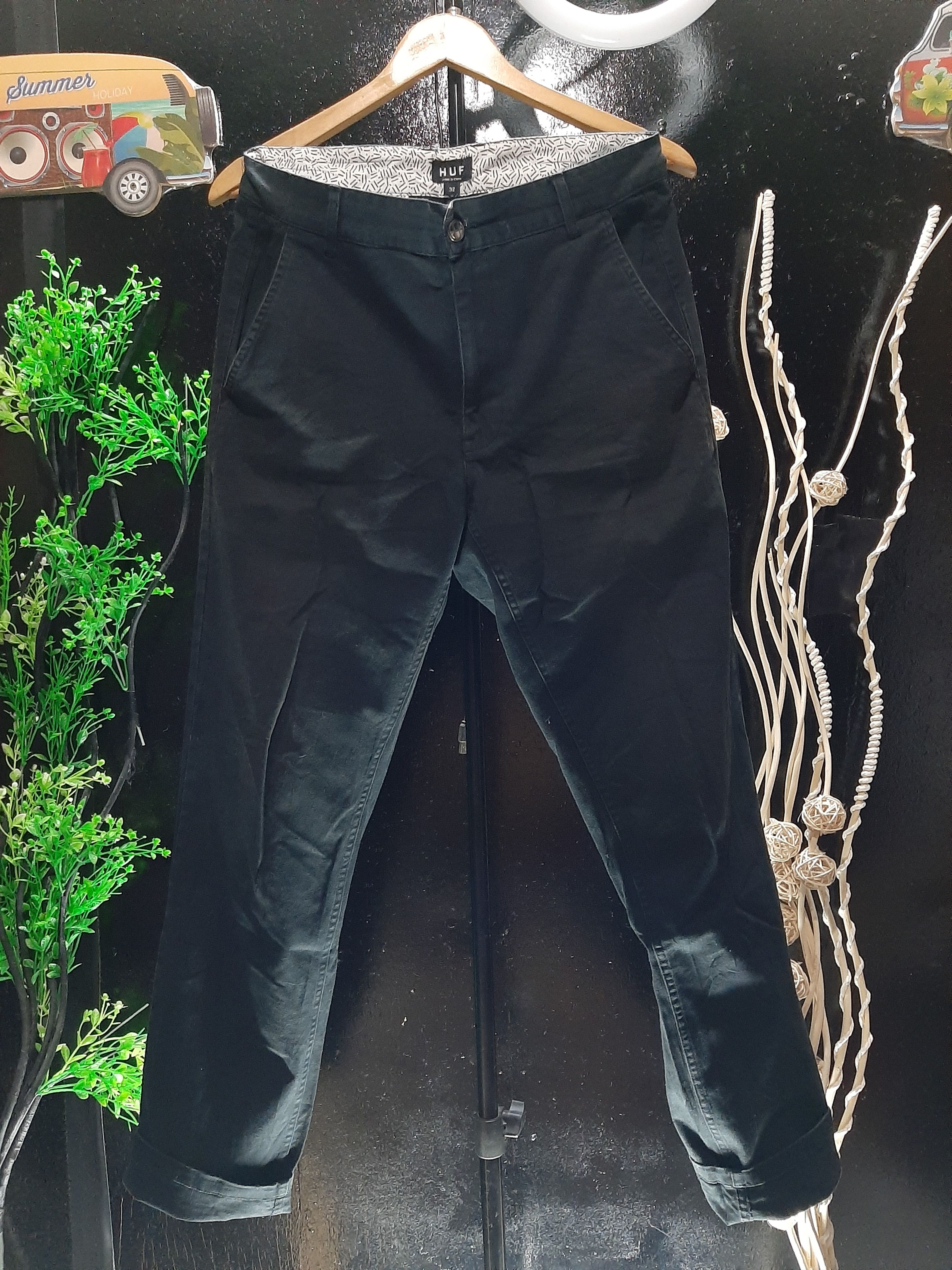 Huf HUF CASUAL BLACK PANTS Size US 32 / EU 48 - 1 Thumbnail