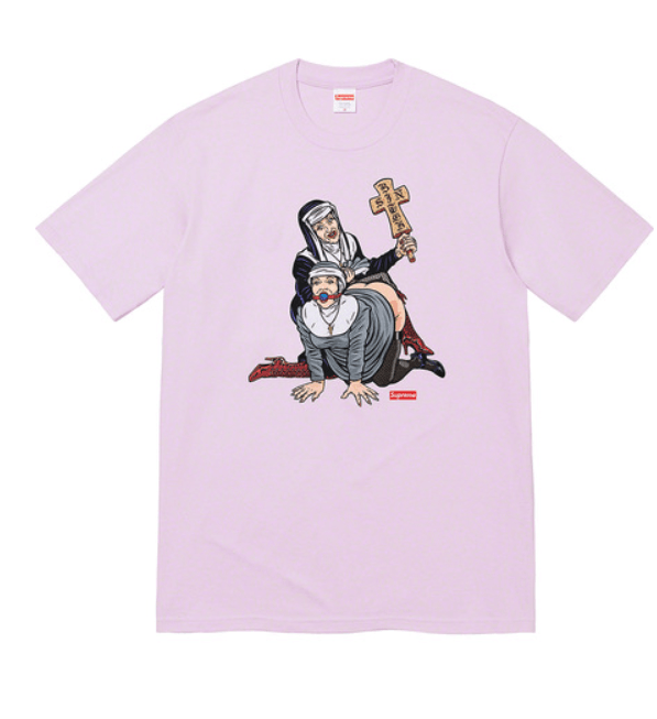 Supreme Supreme Nuns Tee XL Light Purple Sean Cliver Size US XL / EU 56 / 4 - 1 Thumbnail