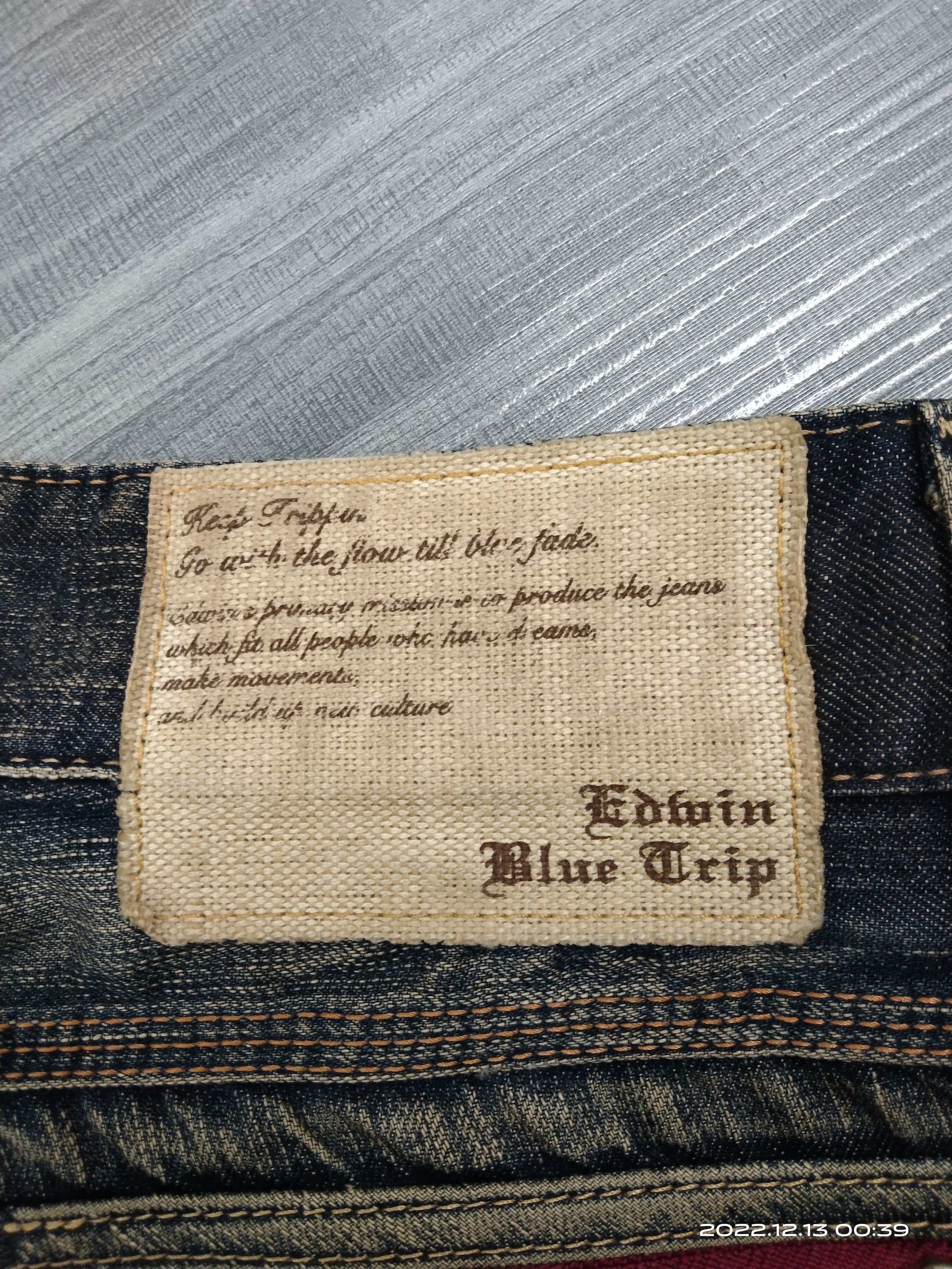 Edwin THRASH RUSTY EDWIN BLUE TRIP DENIM PANTS Size US 34 / EU 50 - 11 Thumbnail