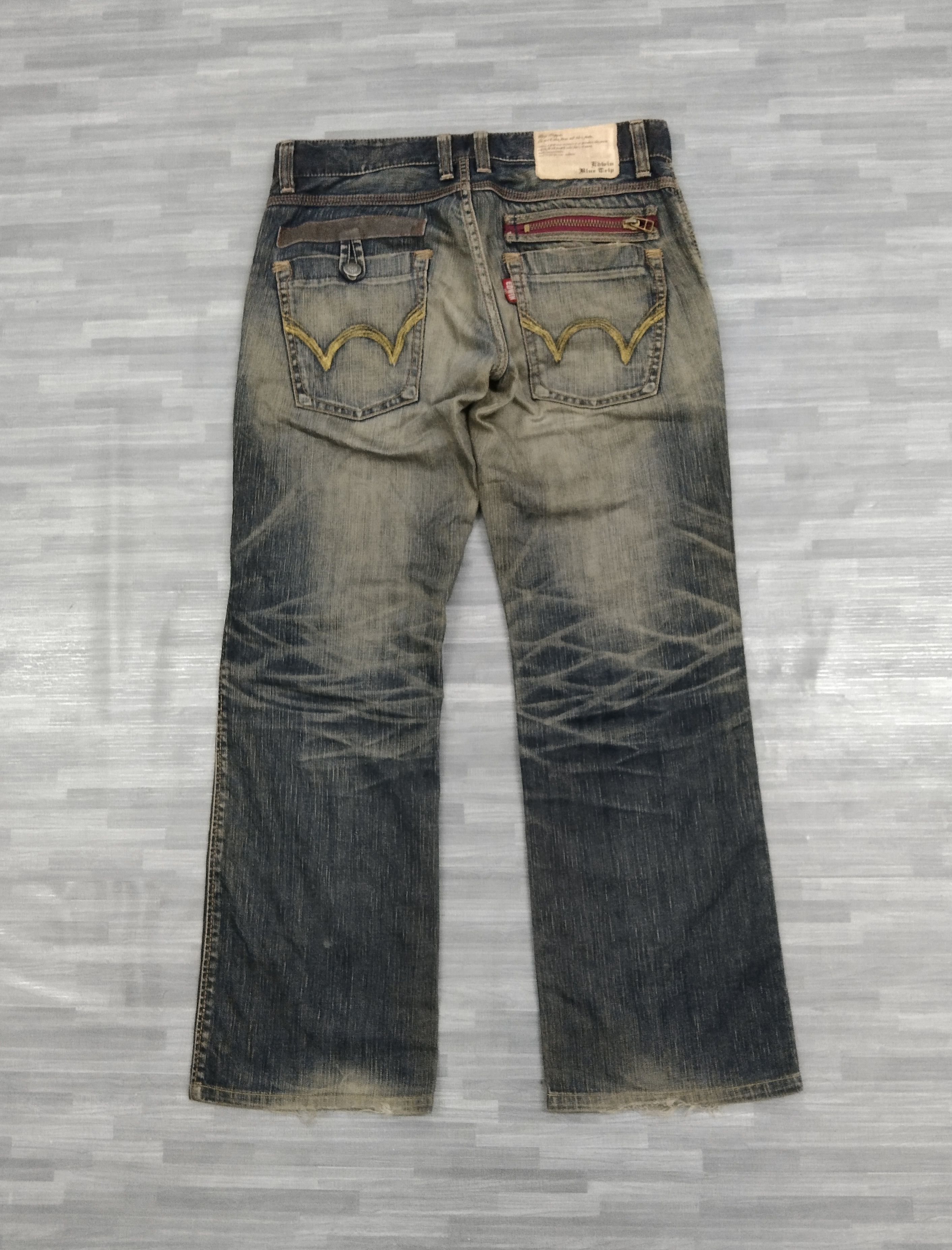 Edwin THRASH RUSTY EDWIN BLUE TRIP DENIM PANTS Size US 34 / EU 50 - 3 Thumbnail