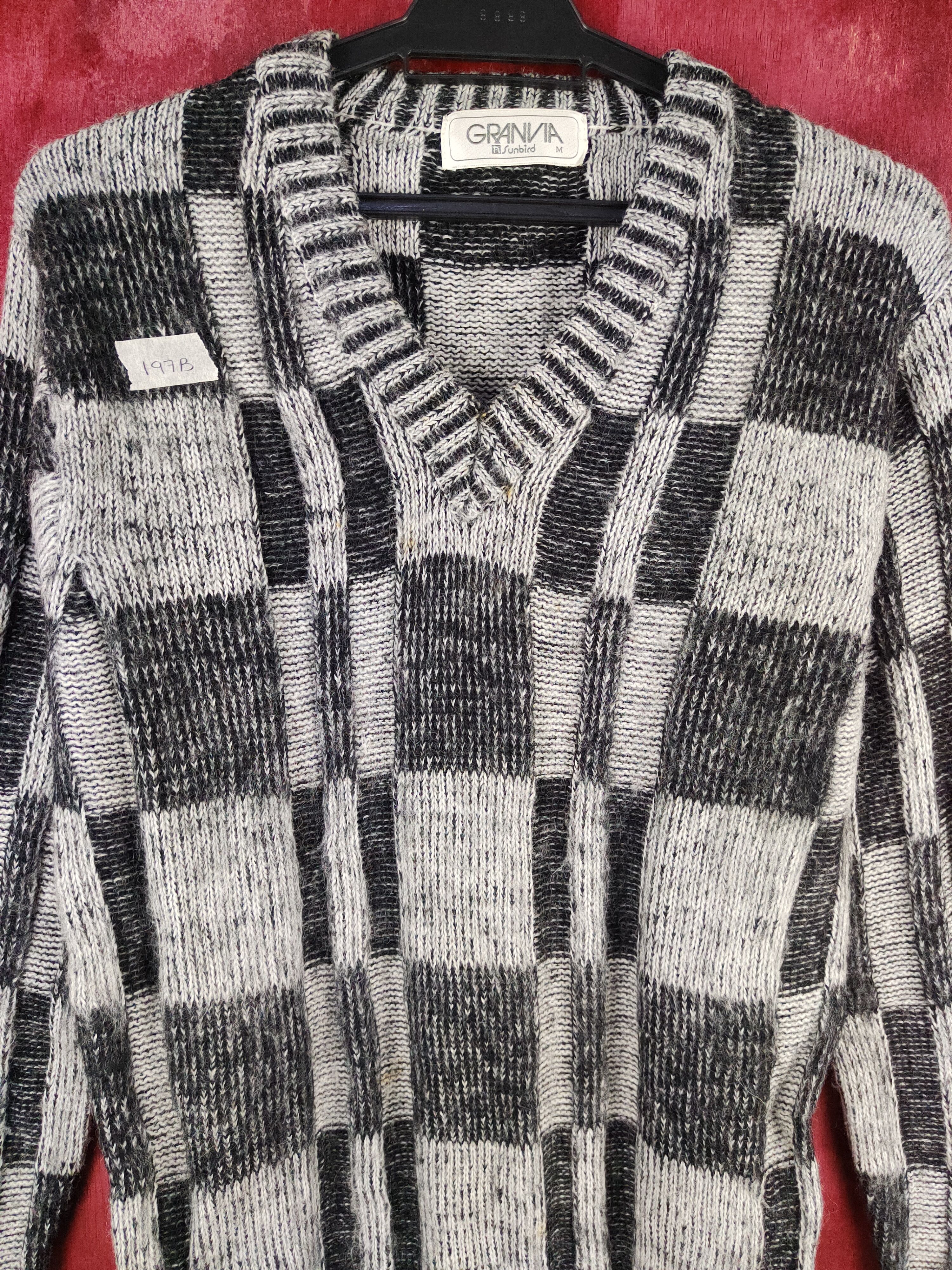 Granvia Sunbird Black/Gray Knitwear Sweatshirt #197B
