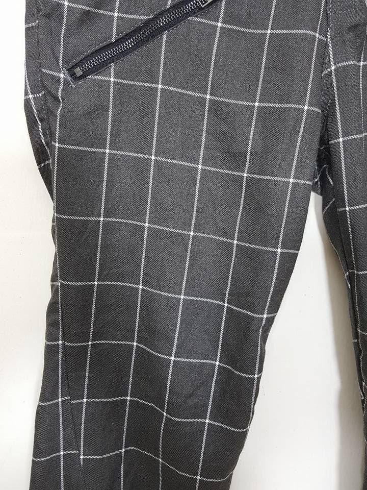 Designer × Japanese Brand Japanese COMON GOLF Grid Plaid Zipper Streetwear Pants Size US 34 / EU 50 - 10 Thumbnail