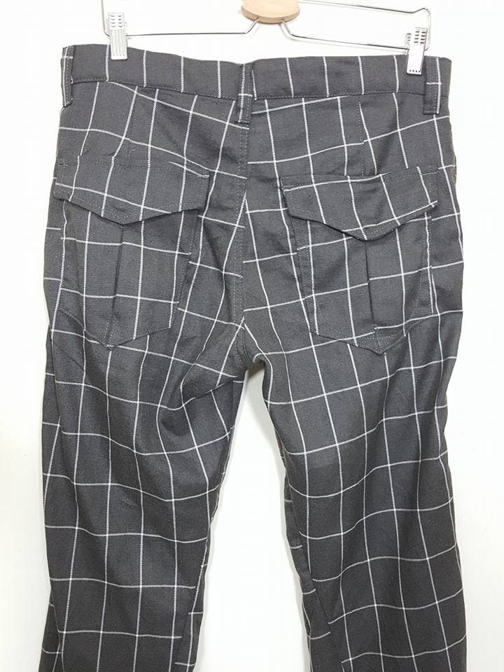 Designer × Japanese Brand Japanese COMON GOLF Grid Plaid Zipper Streetwear Pants Size US 34 / EU 50 - 8 Thumbnail