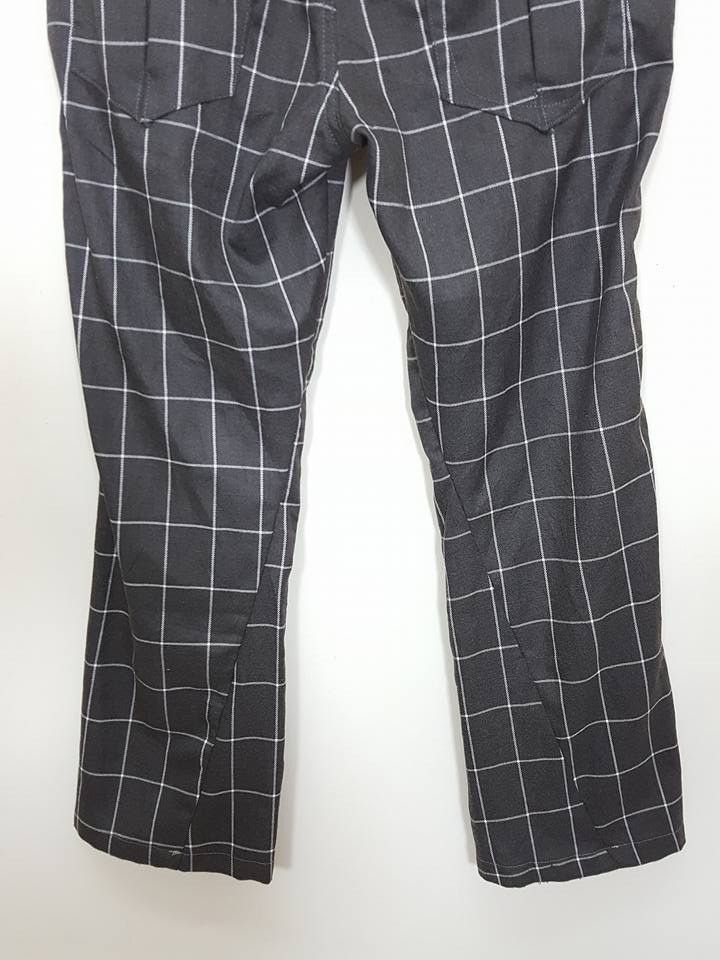 Designer × Japanese Brand Japanese COMON GOLF Grid Plaid Zipper Streetwear Pants Size US 34 / EU 50 - 9 Thumbnail