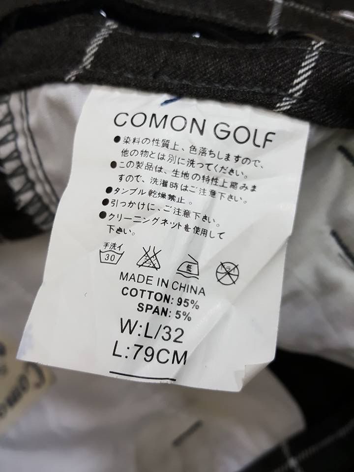 Designer × Japanese Brand Japanese COMON GOLF Grid Plaid Zipper Streetwear Pants Size US 34 / EU 50 - 17 Thumbnail