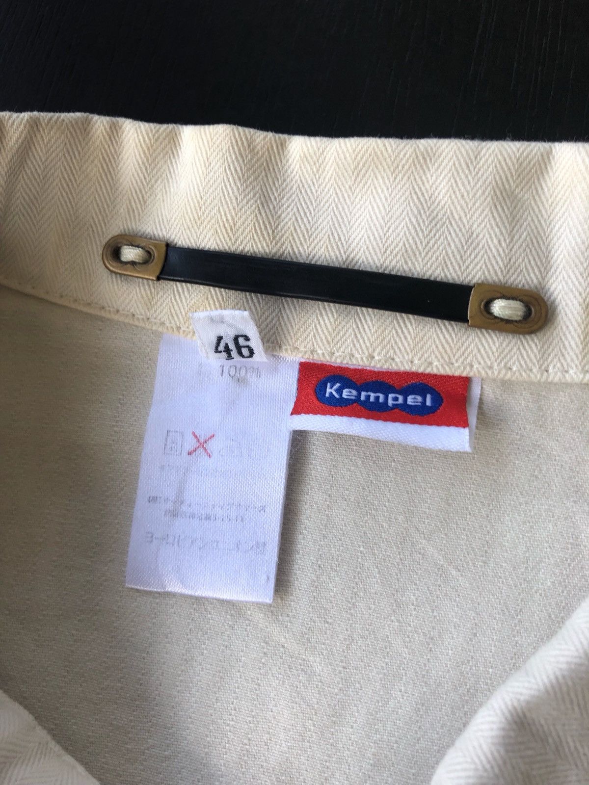 Japanese Brand Kempel EU Herringbone Two Pocket Jacket Shirt Size US M / EU 48-50 / 2 - 6 Thumbnail