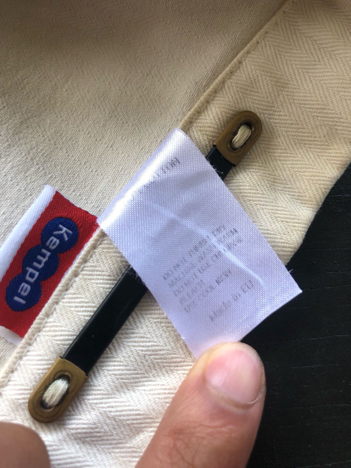 Japanese Brand Kempel EU Herringbone Two Pocket Jacket Shirt Size US M / EU 48-50 / 2 - 7 Thumbnail