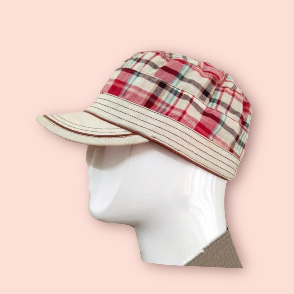Japanese Brand PLAID ARMY CAP UNKNOWN DESIGNER Size ONE SIZE - 1 Thumbnail