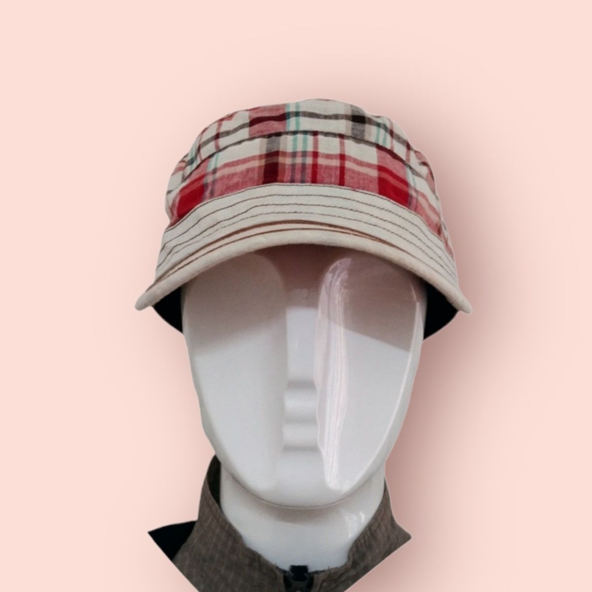 Japanese Brand PLAID ARMY CAP UNKNOWN DESIGNER Size ONE SIZE - 3 Thumbnail
