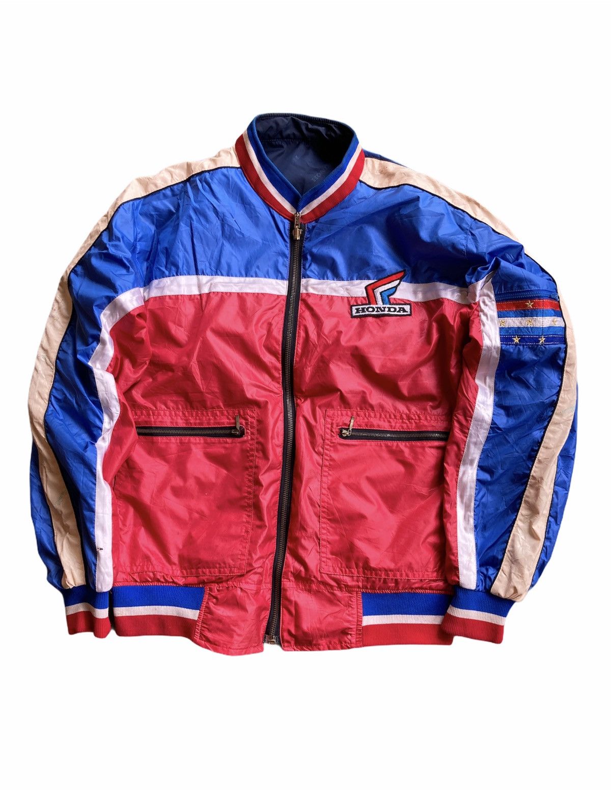 Honda × Vintage Vintage Honda Riding Distressed Jacket Size US S / EU 44-46 / 1 - 1 Thumbnail
