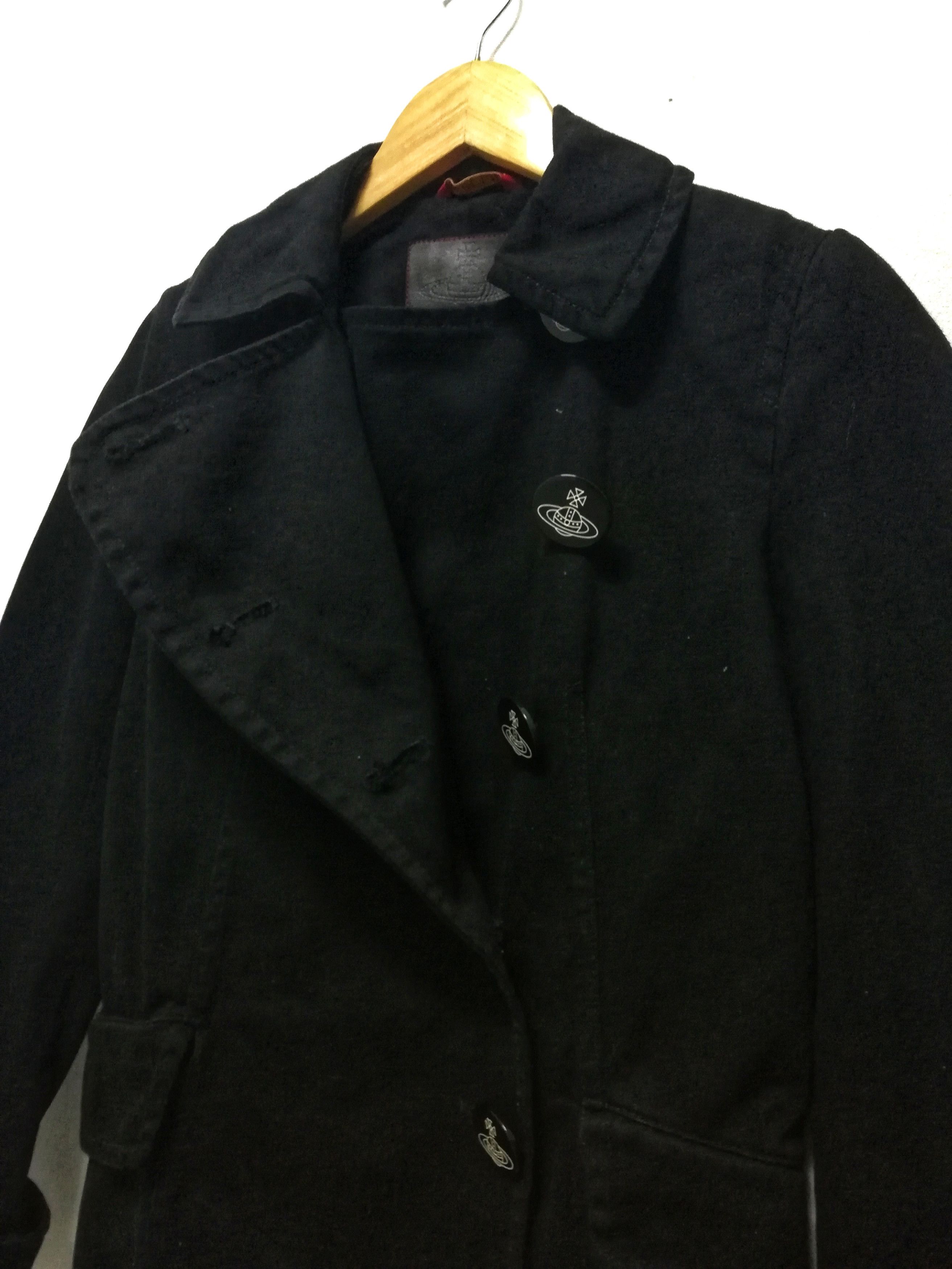 Vivienne Westwood 🔥DOPE🖤 Vivienne Westwood Red Label Logo Denim Coat Jacket Size US XS / EU 42 / 0 - 5 Thumbnail