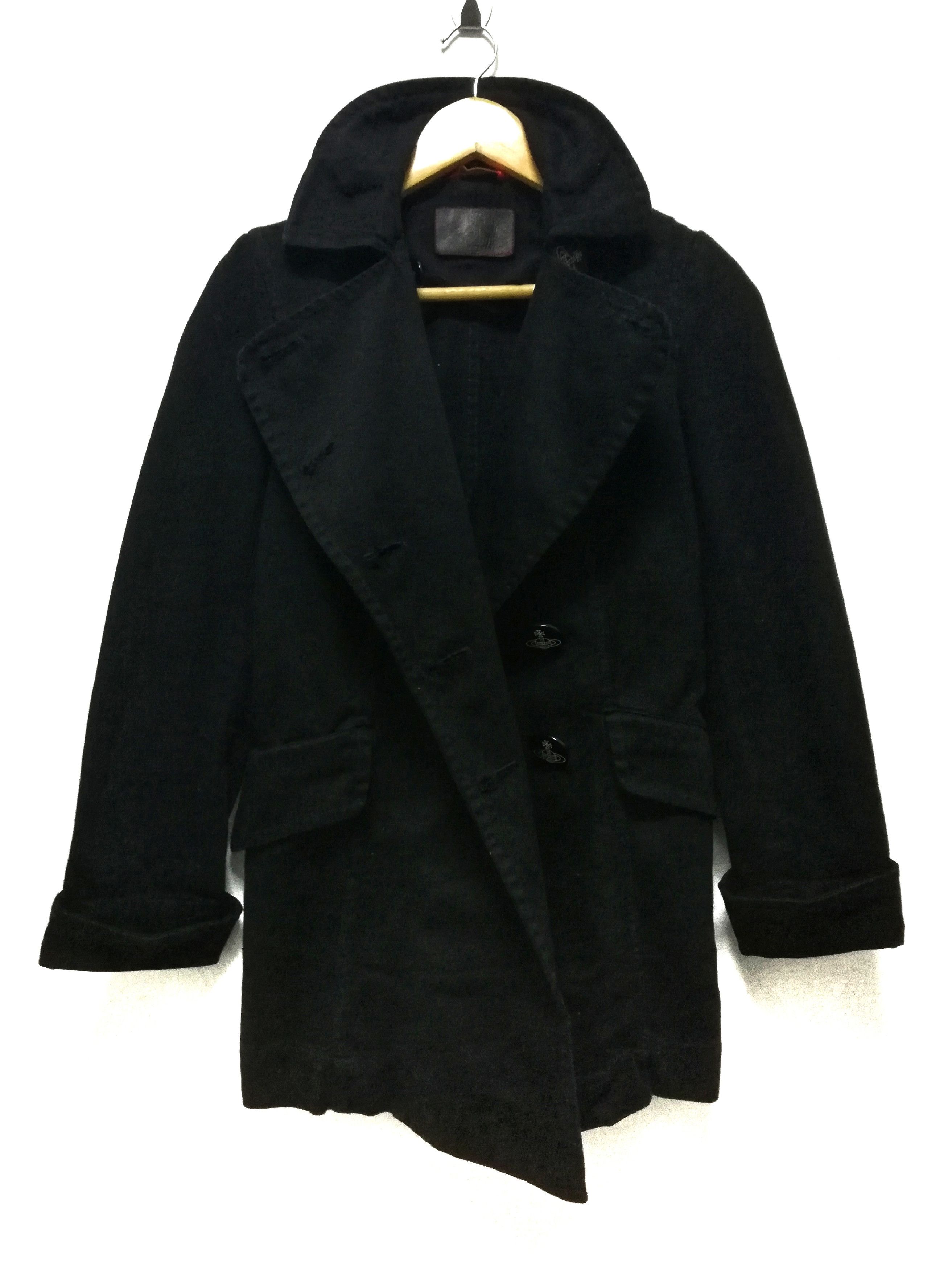 Vivienne Westwood 🔥DOPE🖤 Vivienne Westwood Red Label Logo Denim Coat Jacket Size US XS / EU 42 / 0 - 9 Thumbnail