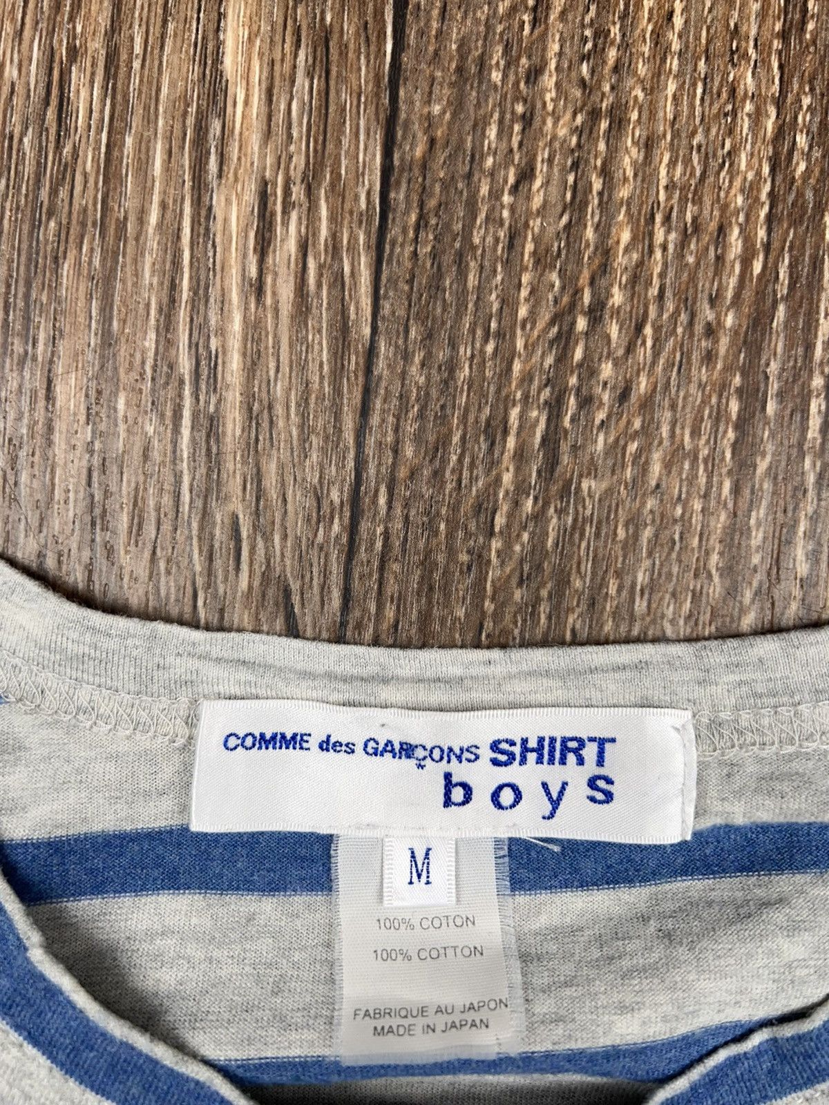 Comme des Garcons Comme Des Garçons Striped Long Sleeve Shirt Tee Size US M / EU 48-50 / 2 - 9 Thumbnail