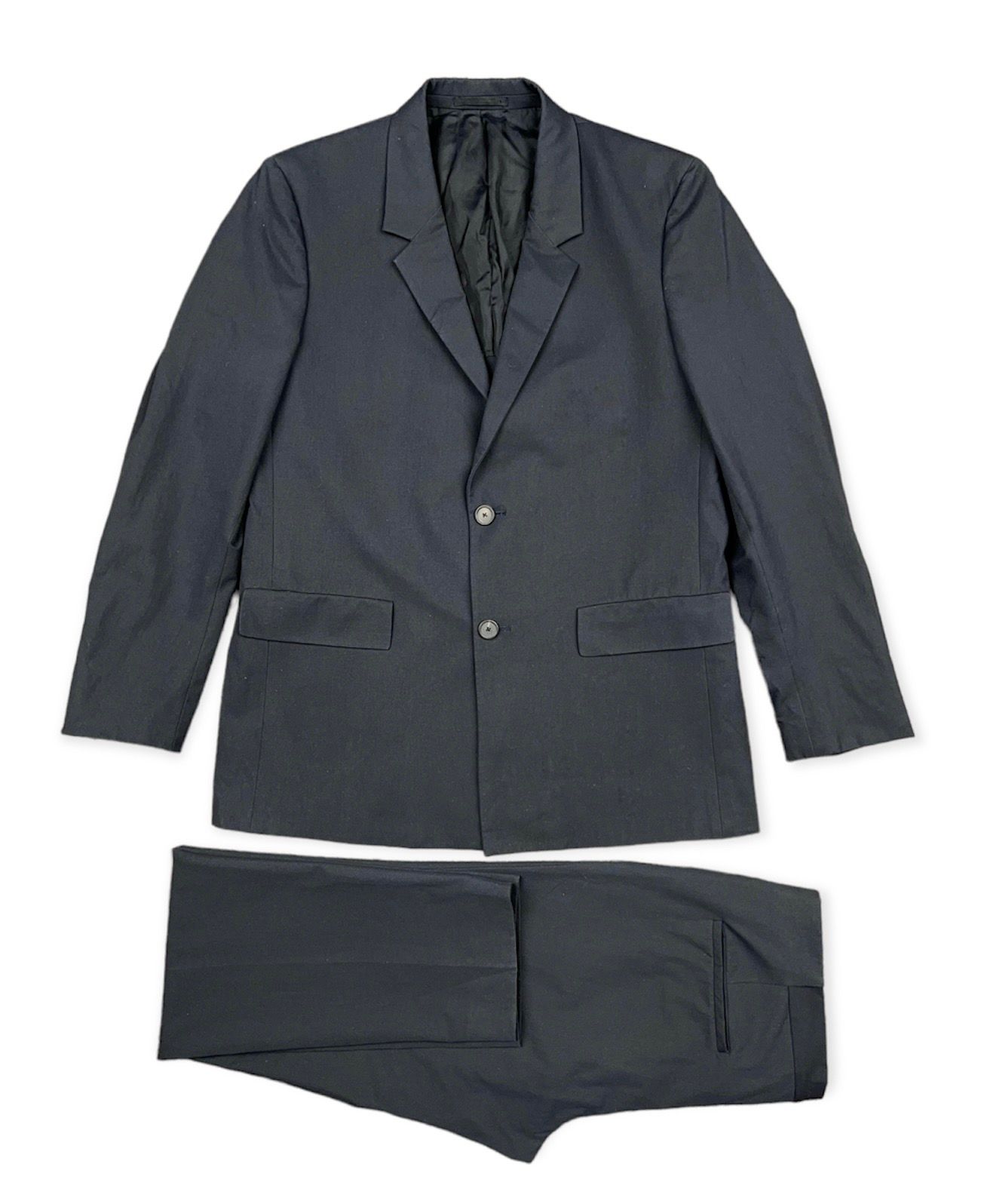 Pre-owned Jil Sander Vintage  Nylon Suit Blazer Pants Raf Simons Era In Navy
