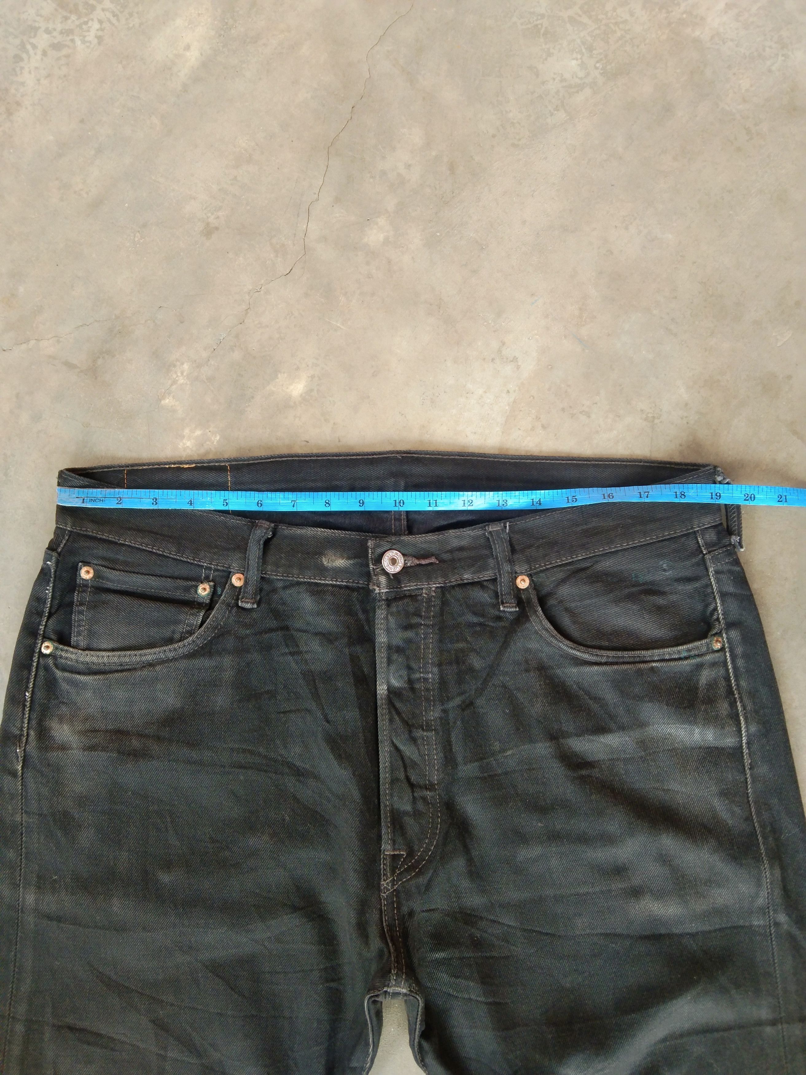 Levi's Vintage Levi's 501 Black Straight Distressed Jeans 38x32 Size US 38 / EU 54 - 8 Thumbnail
