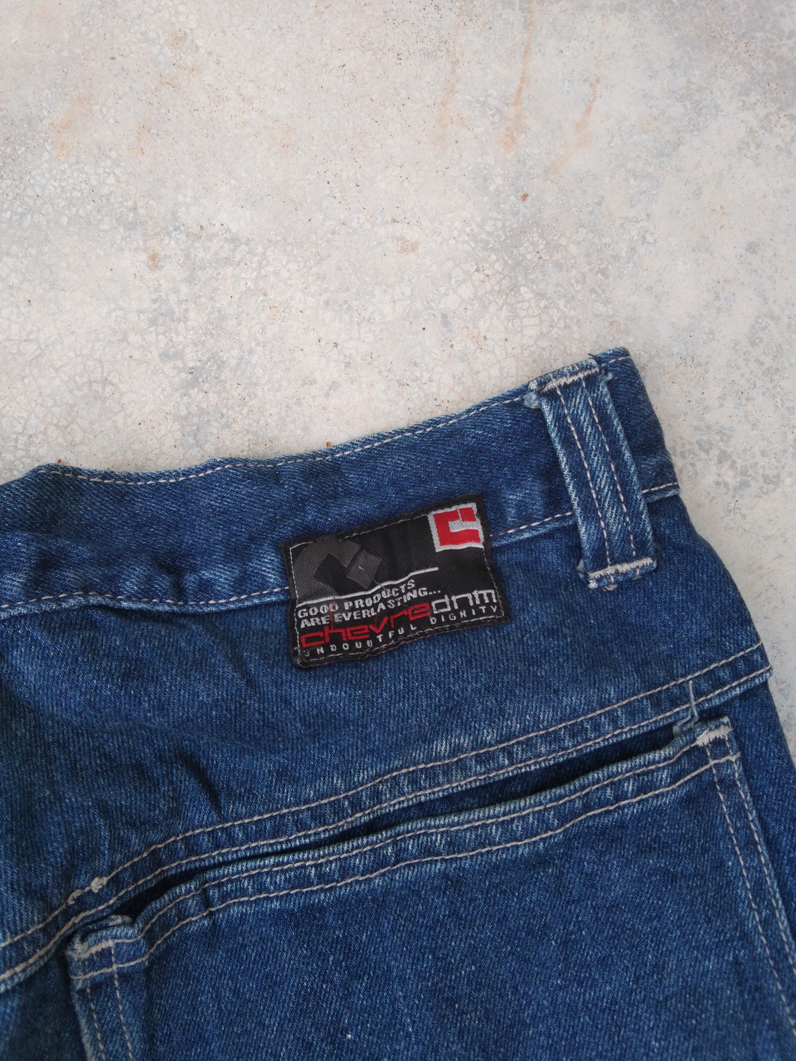 Jean × Vintage Vintage Painter CHEVRE Carpenter Hip Hop Baggy Jeans 30x31 Size US 30 / EU 46 - 6 Thumbnail