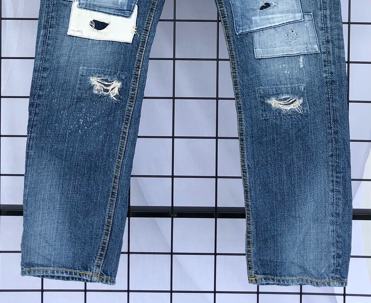 Japanese Brand 🔥Japanese Brps Patchwork Denim Jeans🔥 Size US 29 - 4 Thumbnail