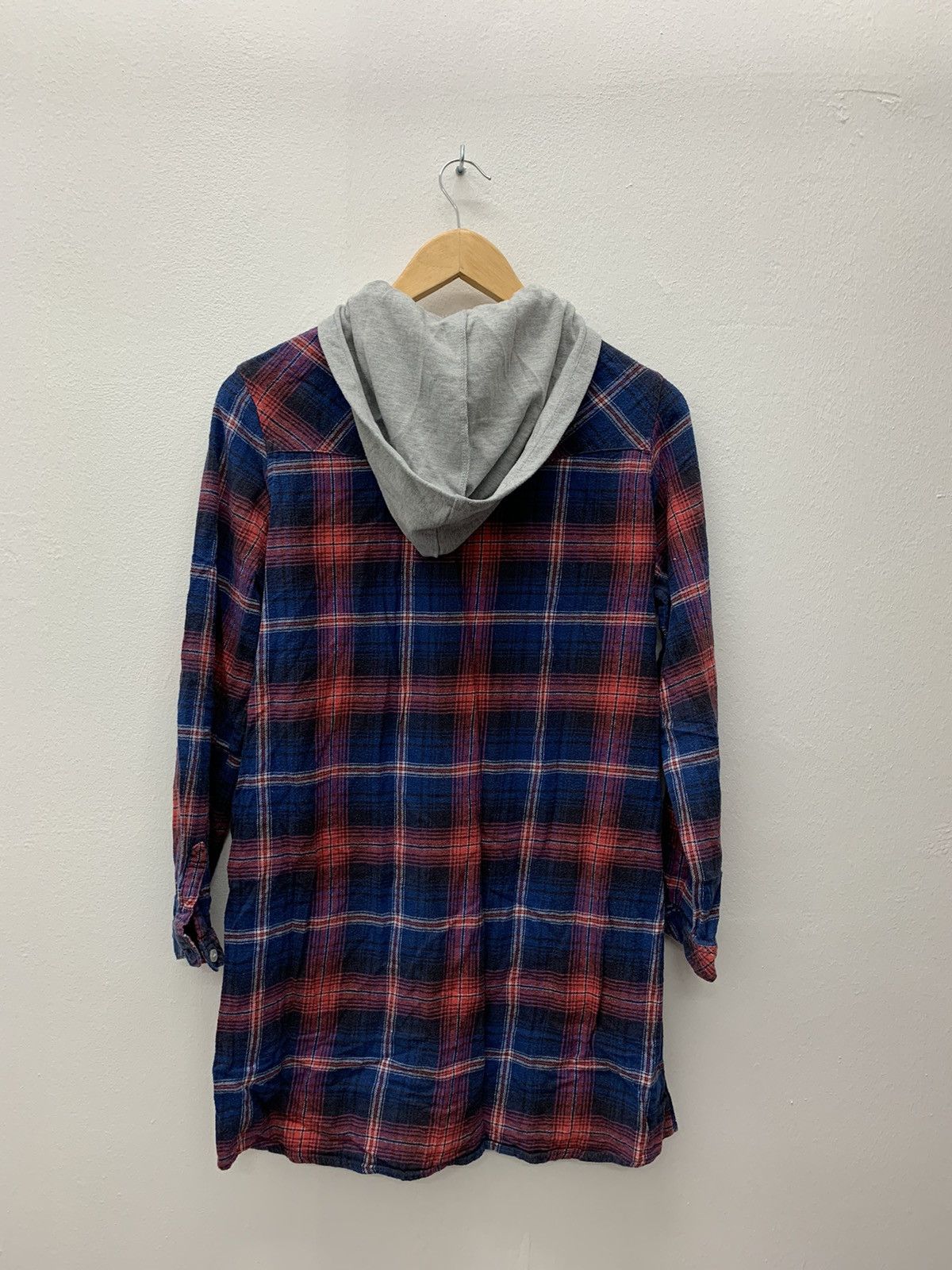 JapaneseBrand Blue Strive Hoodie Flannel Shirt