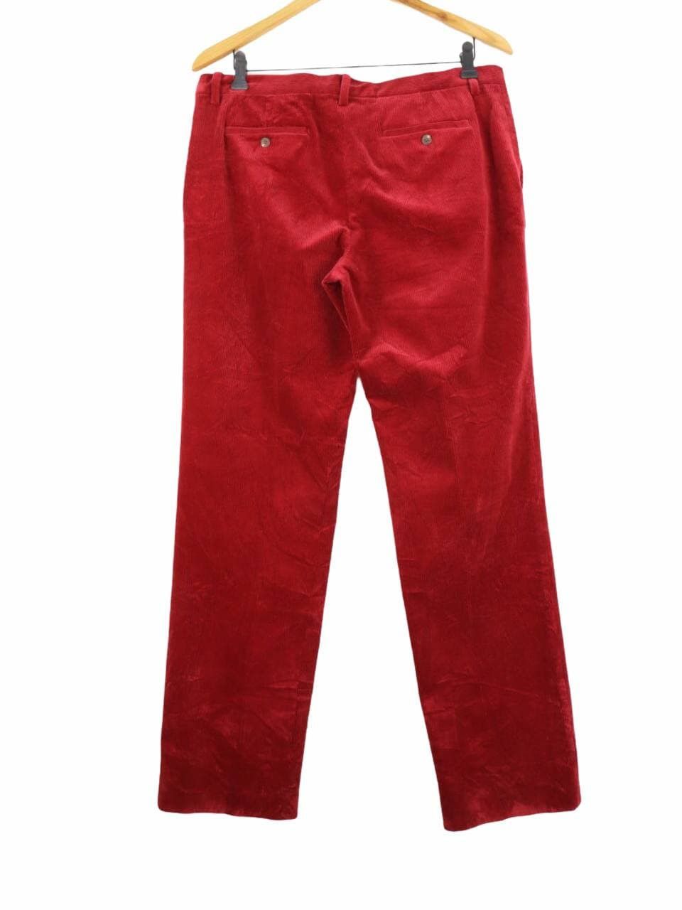 Polo Ralph Lauren × Ralph Lauren RL Corduroy Relaxed Wide Stretchable Red Pant Size US 34 / EU 50 - 3 Thumbnail