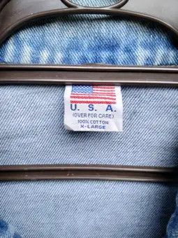 Vintage RAYNOR GARRAGE DOORS DENIM JACKET Size US XL / EU 56 / 4 - 7 Thumbnail