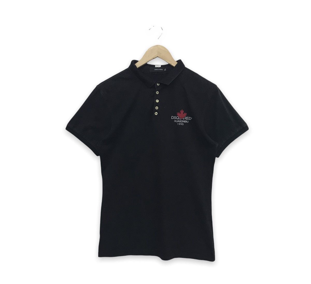 image of Dsquared2 Polo Tee in Black, Men's (Size XL)