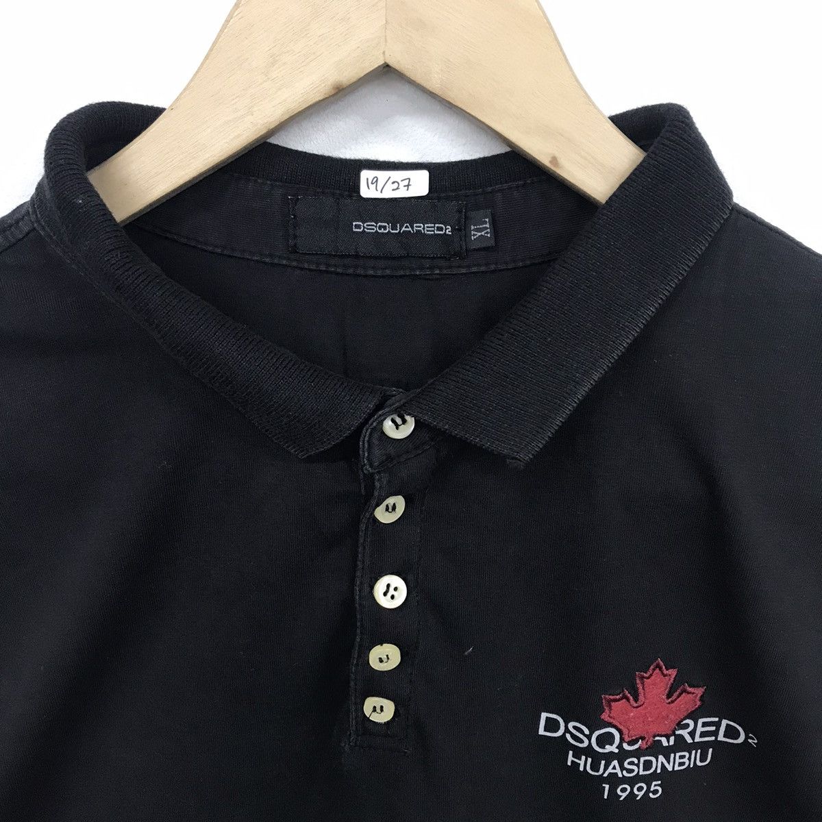 Dsquared2 × Japanese Brand Rare!! Dsquared2 Polo Tee Size US XL / EU 56 / 4 - 4 Thumbnail
