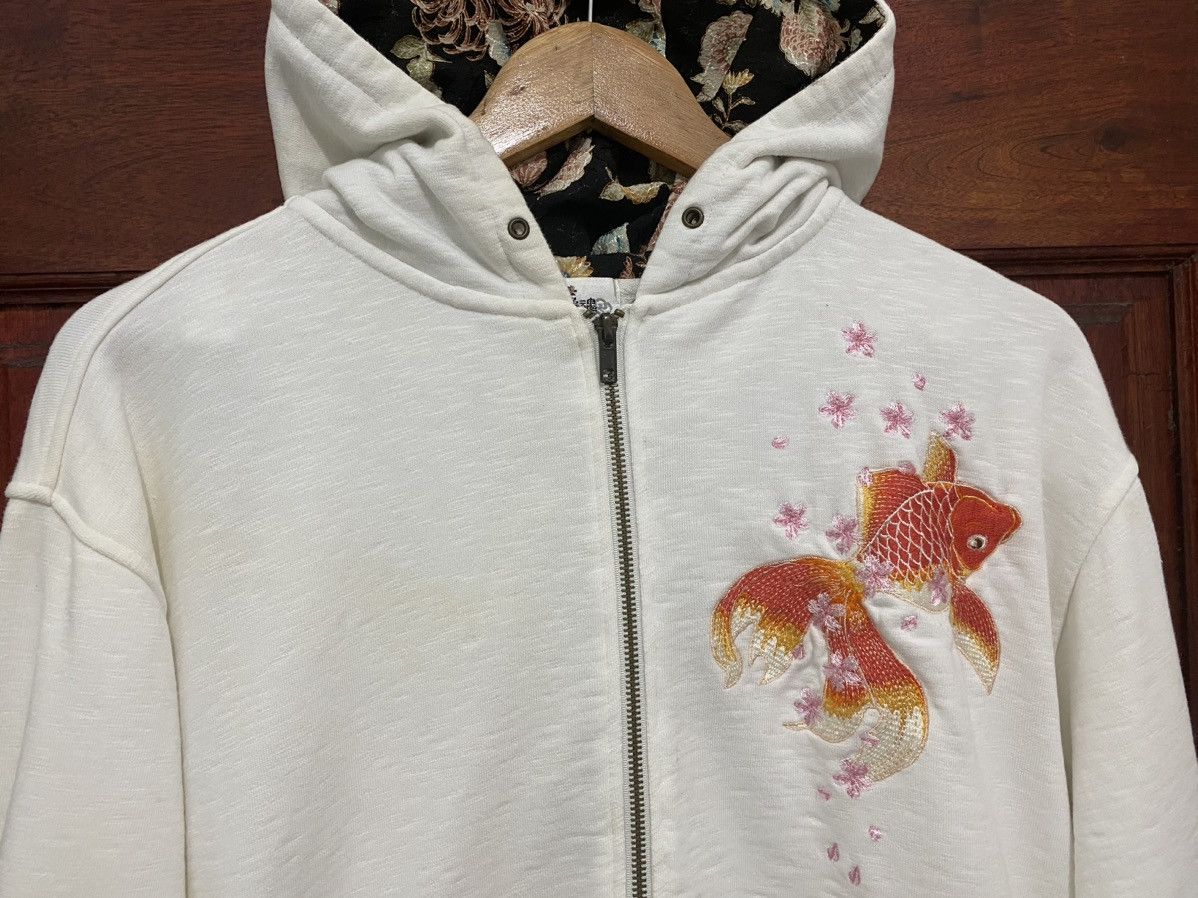 Japanese Brand 🔥Vintage Karakuri Tamashii Embroidery Fish Koi Sweatshirt Size US L / EU 52-54 / 3 - 6 Thumbnail