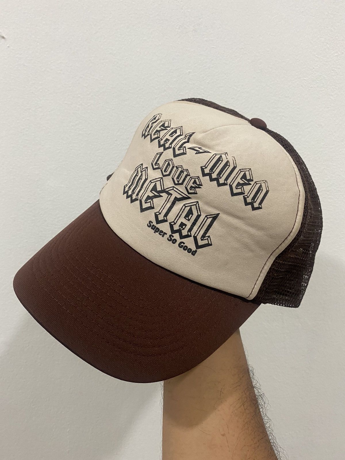 Otto 🔥Vintage🔥 Real Man Love Metal Trucked Hat Size ONE SIZE - 2 Thumbnail