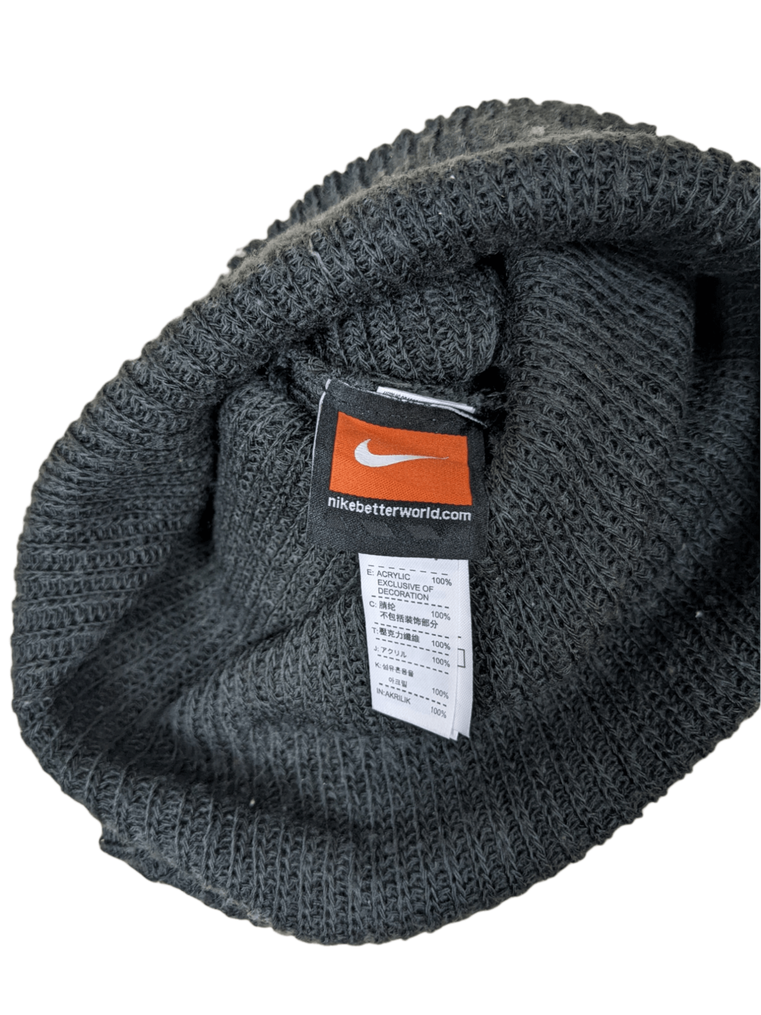 Nike Nike Sportswear Plain Grey Beanie Hat Cap Snowcap Size ONE SIZE - 3 Thumbnail
