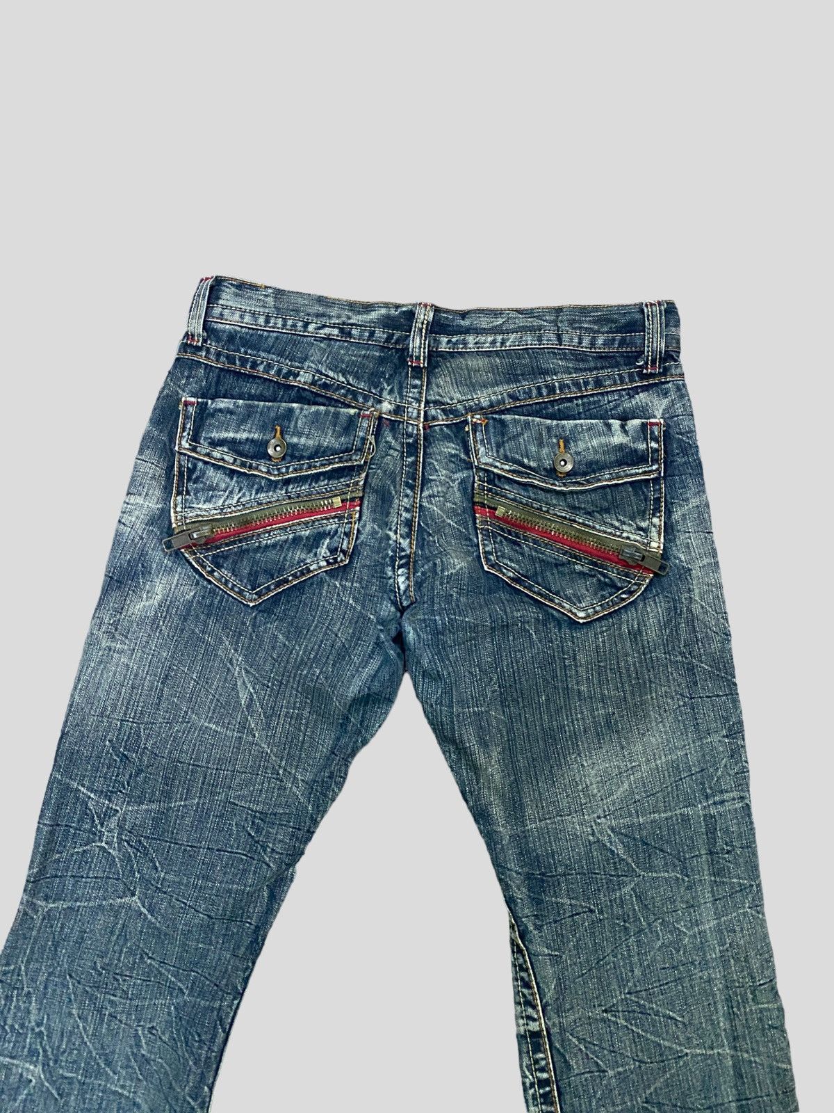 Japanese Brand × Vintage VINTAGE SEMANTIC DESIGN DISTRESSED DENIM LOW RISE DENIM Size US 30 / EU 46 - 8 Thumbnail
