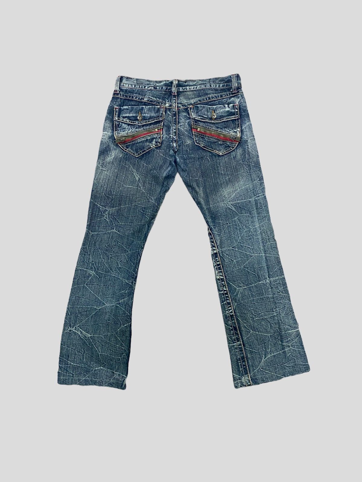 Japanese Brand × Vintage VINTAGE SEMANTIC DESIGN DISTRESSED DENIM LOW RISE DENIM Size US 30 / EU 46 - 2 Thumbnail