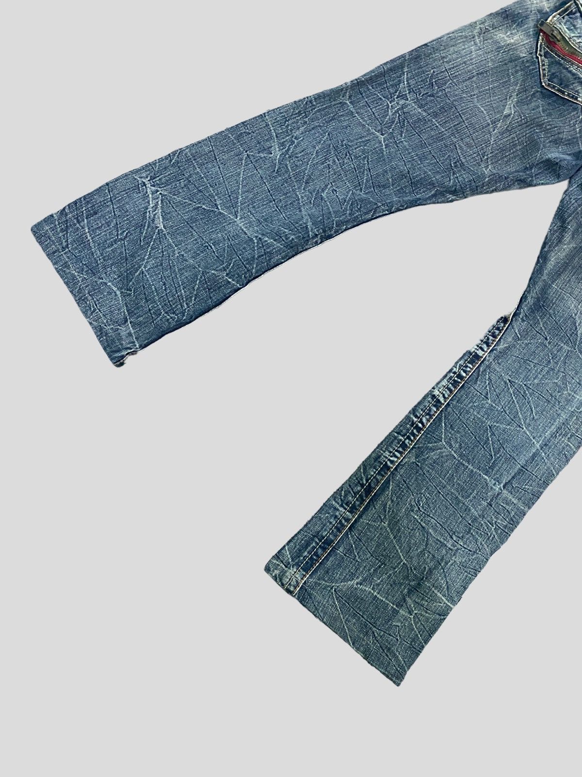 Japanese Brand × Vintage VINTAGE SEMANTIC DESIGN DISTRESSED DENIM LOW RISE DENIM Size US 30 / EU 46 - 10 Thumbnail