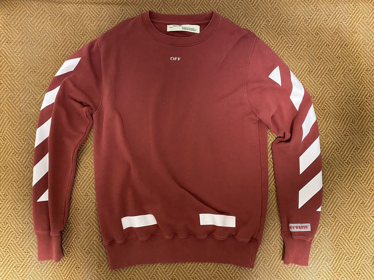Off-White Off White Stripes Seeing Things Sweater Size US S / EU 44-46 / 1 - 1 Thumbnail