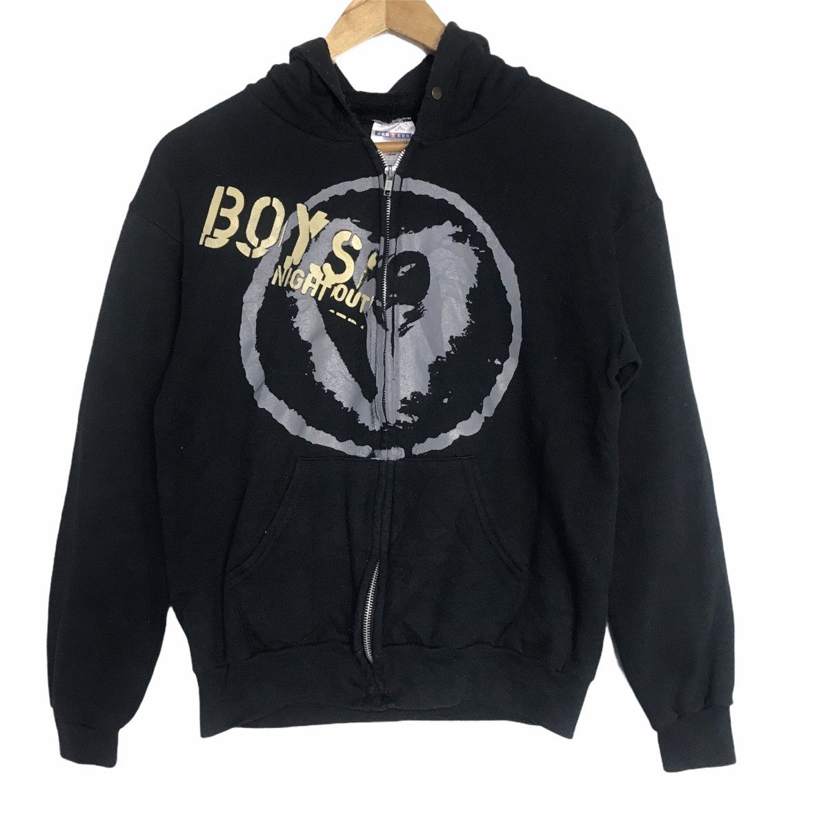 Jerzees Vintage boys night out BNO zip up hoodie Size US S / EU 44-46 / 1 - 1 Thumbnail