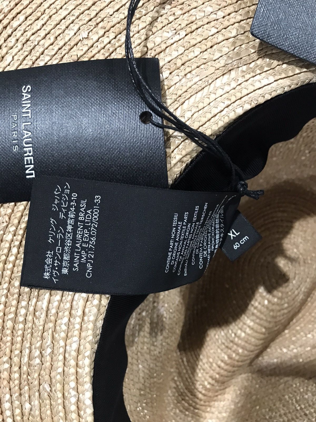 Saint Laurent Paris Saint Laurent straw hat. 60/XL. $895 Size ONE SIZE - 4 Thumbnail