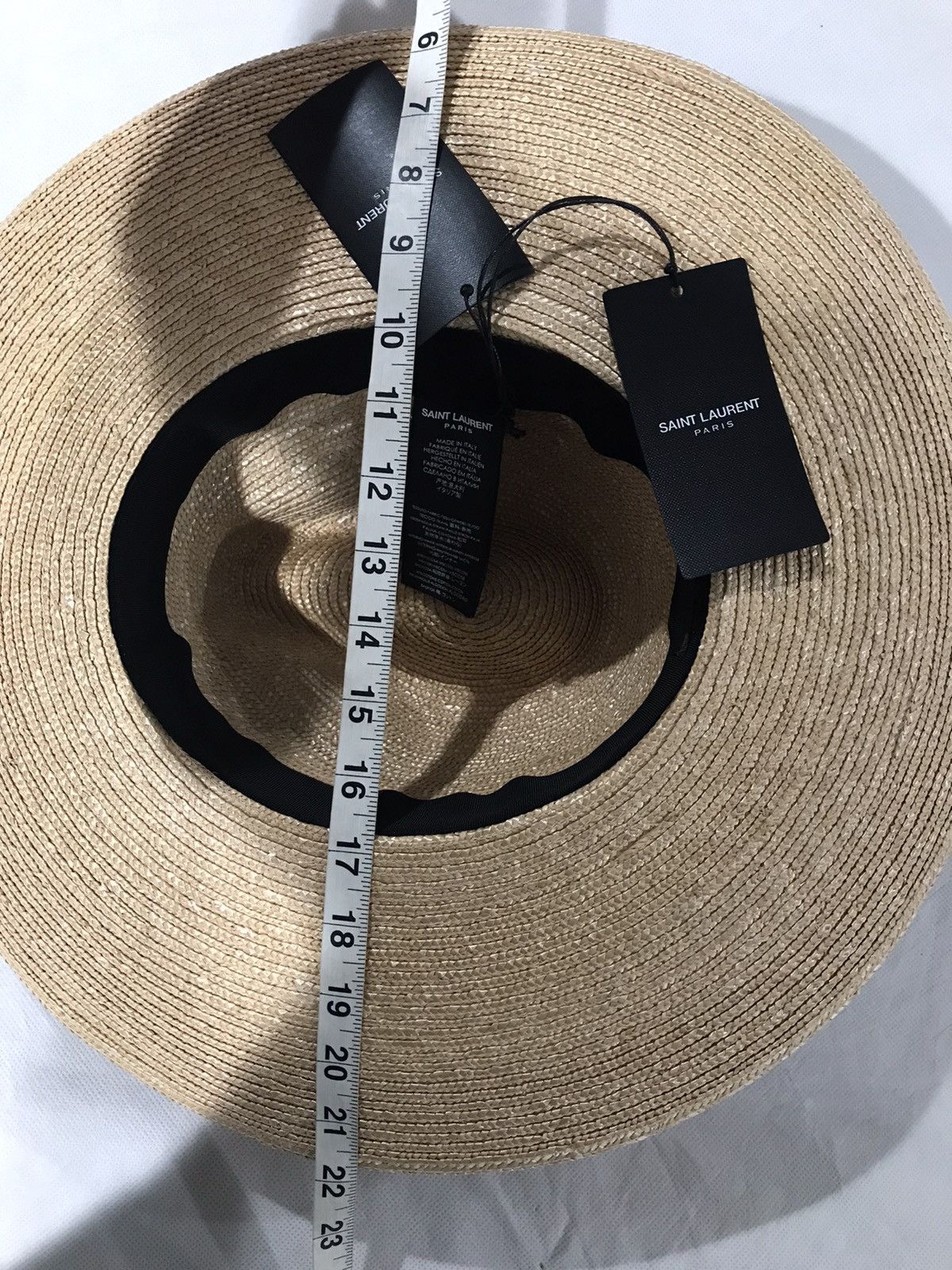 Saint Laurent Paris Saint Laurent straw hat. 60/XL. $895 Size ONE SIZE - 11 Thumbnail