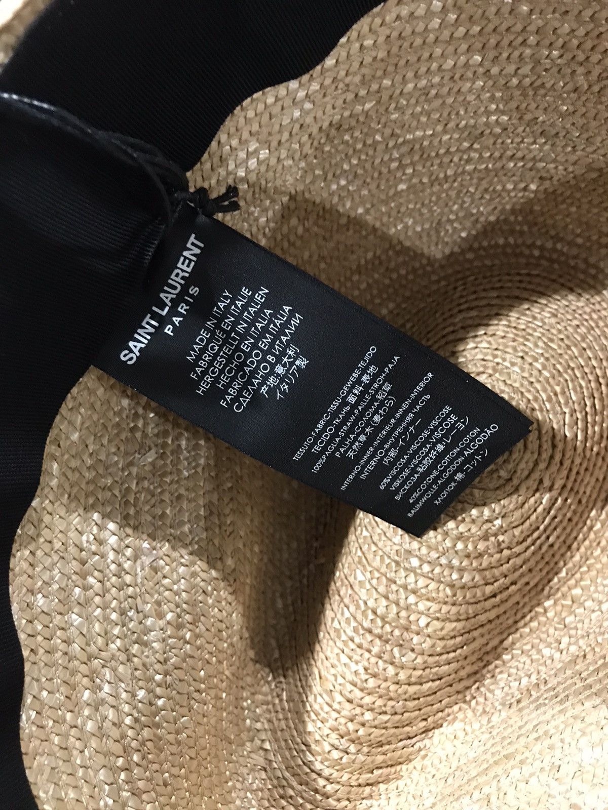 Saint Laurent Paris Saint Laurent straw hat. 60/XL. $895 Size ONE SIZE - 9 Thumbnail