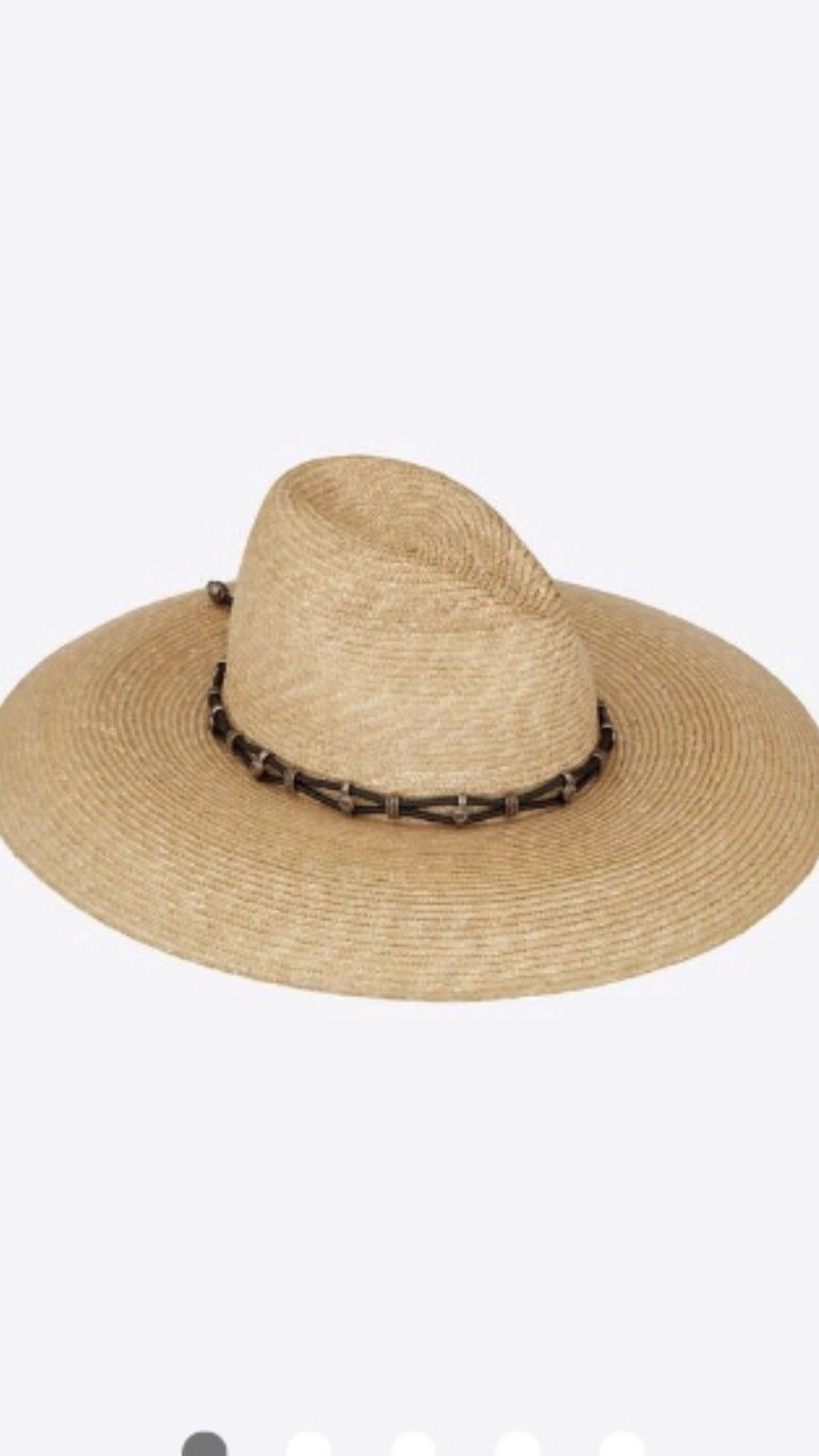 Saint Laurent Paris Saint Laurent straw hat. 60/XL. $895 Size ONE SIZE - 1 Thumbnail