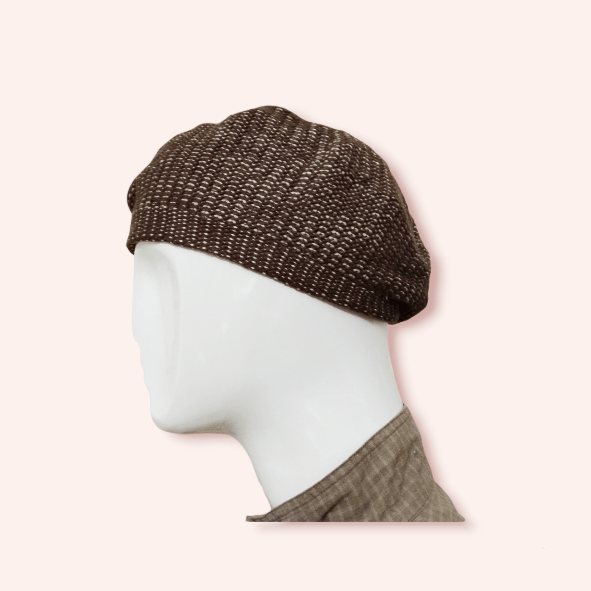 Vintage VINTAGE BROWN KNITTED BERET Size ONE SIZE - 4 Thumbnail